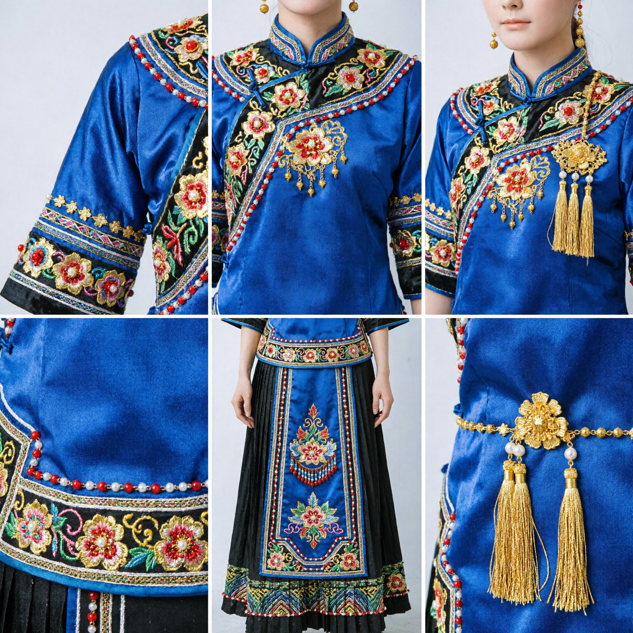 Corona Fenice Nuziale Tradizionale Cinese, Tocco Dorato con Perle Rosse per Accessorio Capelli Sposa Hanfu - Asian Costume