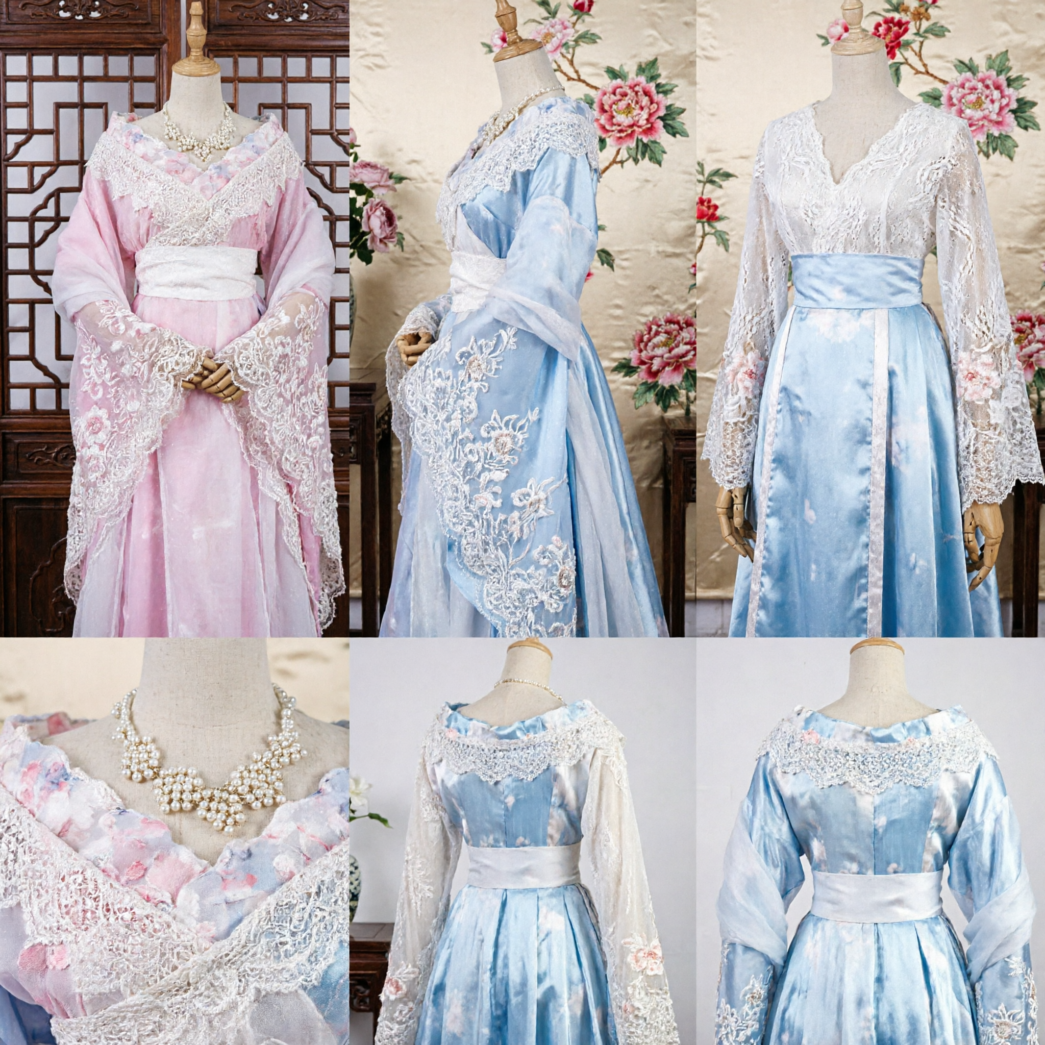 Elegant Traditioneel Chinees Hanfu-jurk Oud Feeënkostuum met Kantdetails voor Vrouwen Optreden en Cosplay - Asian Costume