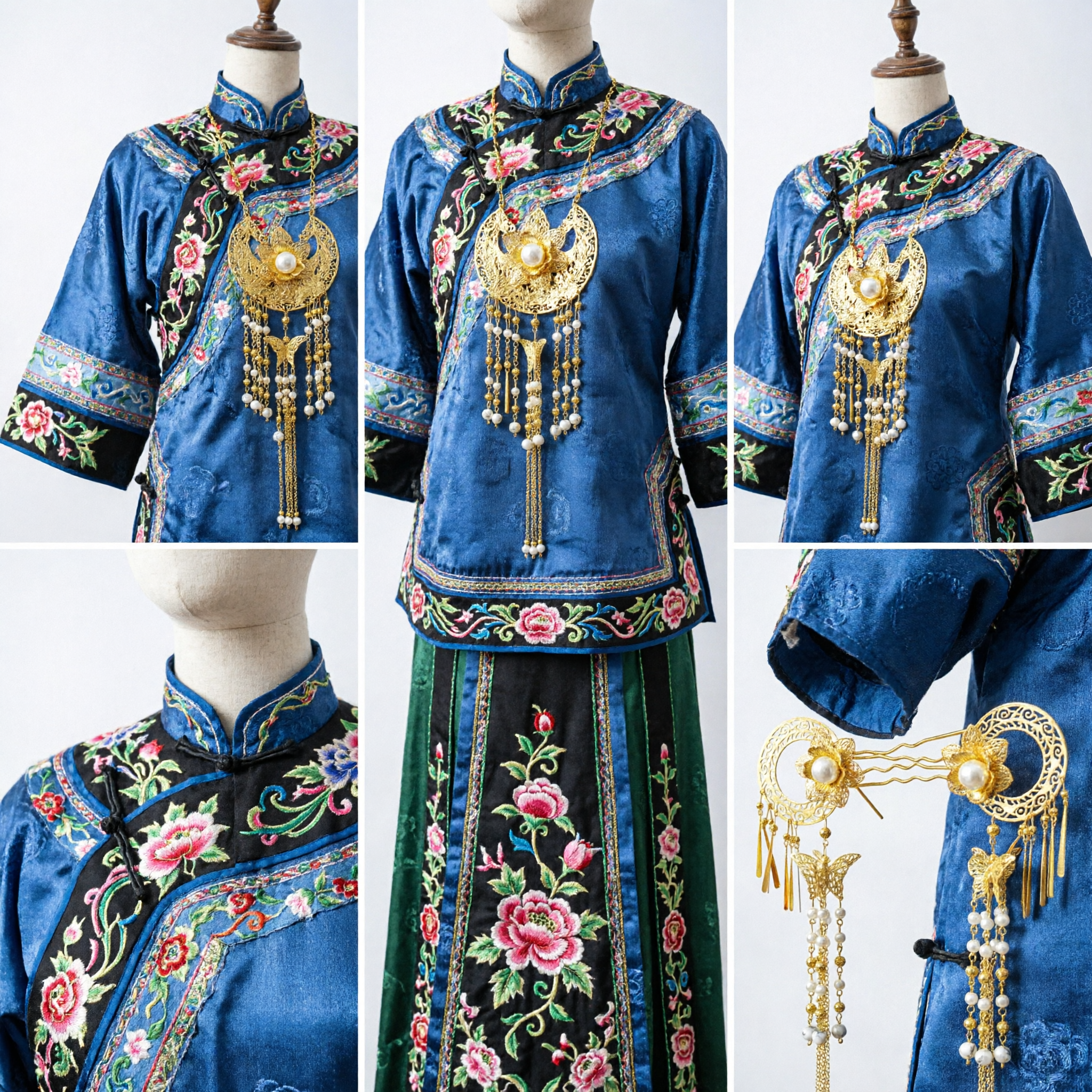 Épingle à Cheveux Papillon en Filigrane Doré Élégant avec Pompons de Perles, Bijou de Coiffe de Mariée Hanfu Traditionnelle Chinoise - Asian Costume