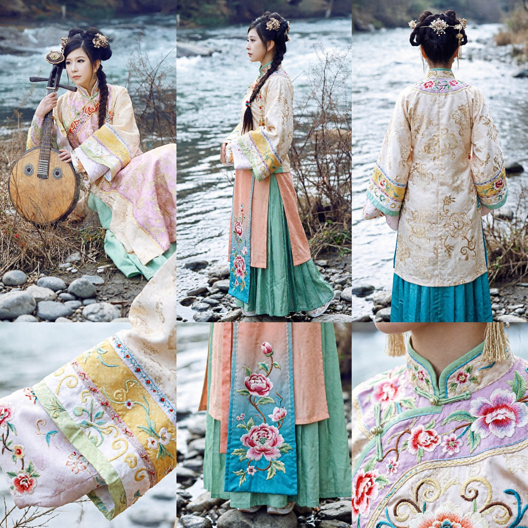 Traje Tradicional Chino de Princesa Antigua Hanfu, Vestido de Seda para Mujer para Espectáculos, Fotografía y Eventos Culturales - Asian Costume