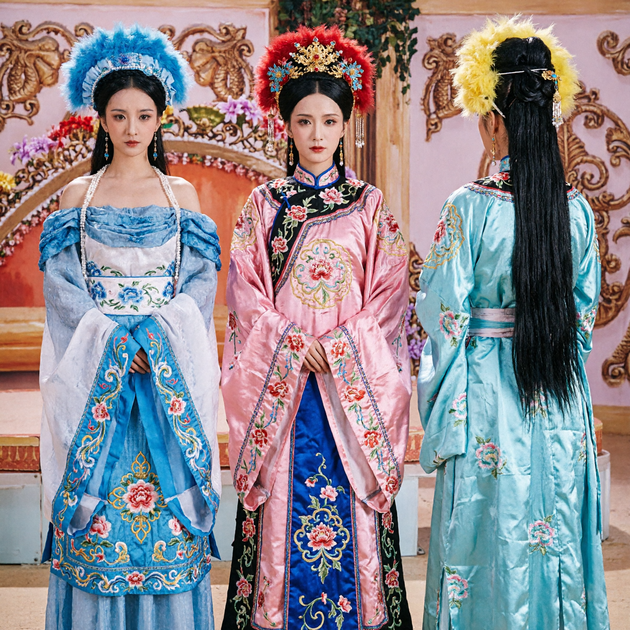 Costume Hanfu des Sept Fées anciennes chinoises pour femmes, robe traditionnelle de palais pour scène, danse et performances - Asian Costume