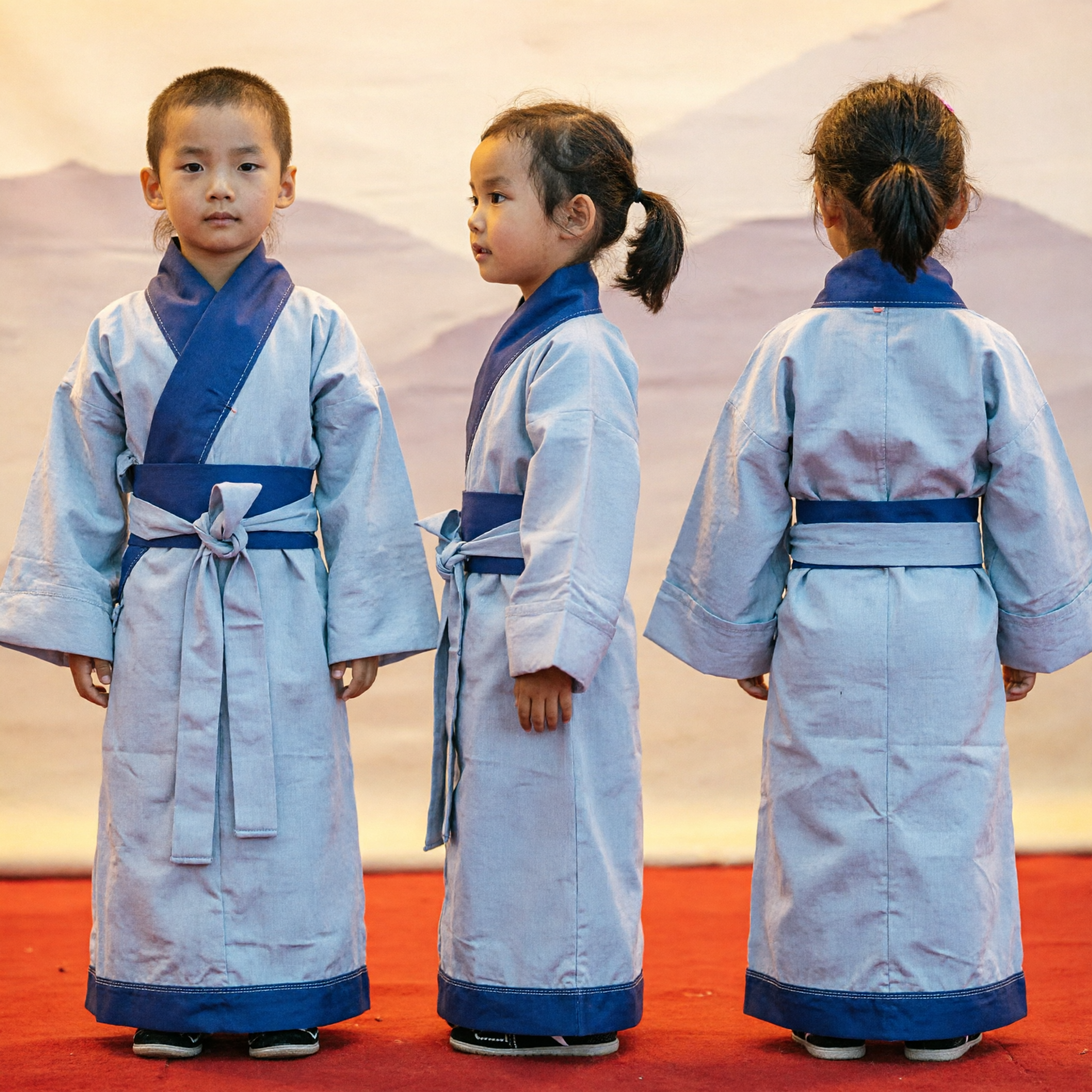 Ropa Hanfu China Tradicional para Niños Bata Antigua de Cuello Cruzado para Niños y Niñas Traje para Performance Cultural - Asian Costume