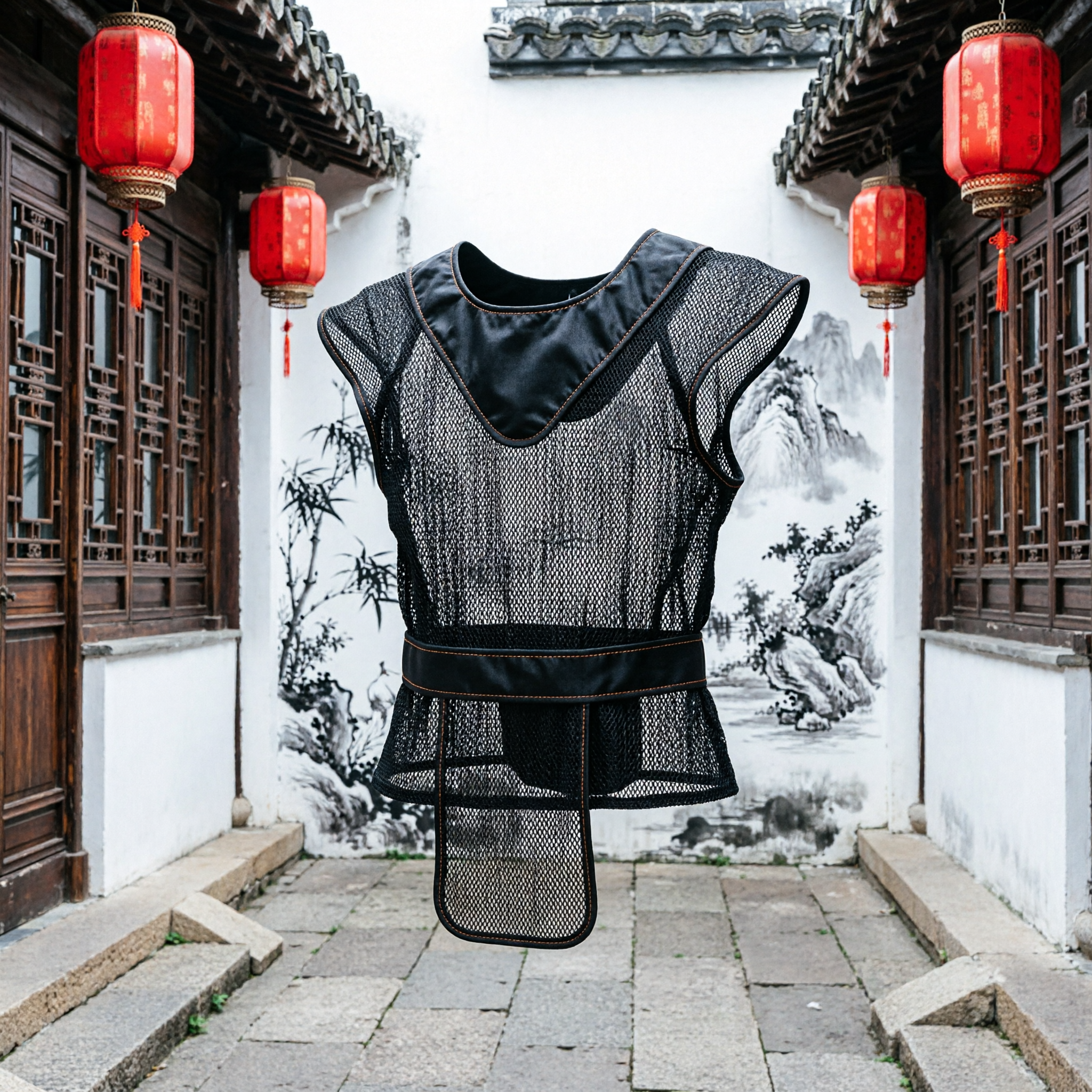 伝統中国黒紗官帽 烏紗帽 京劇衣装用 男性用歴史的頭装具小道具 - Asian Costume