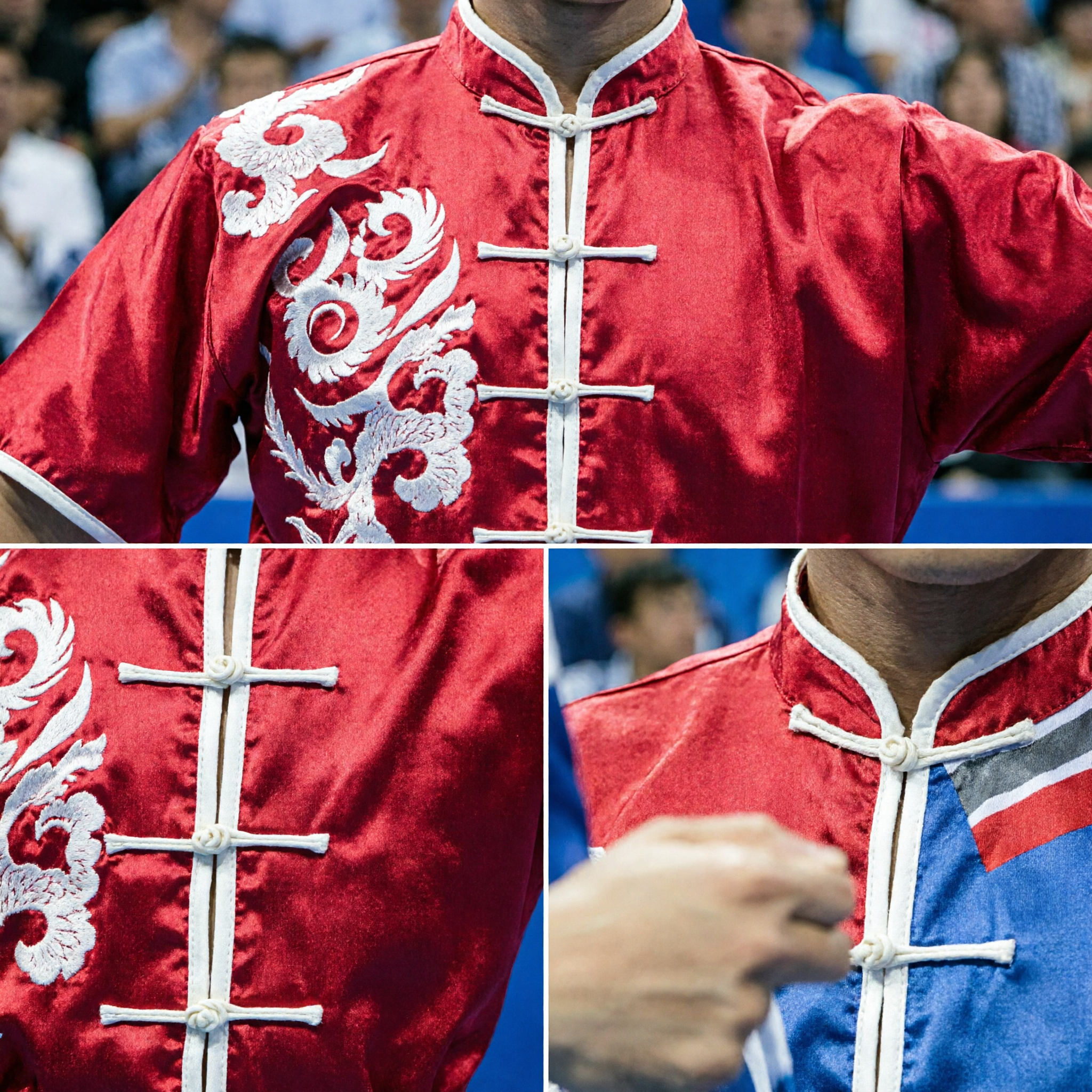 Профессиональный комплект красной формы для Ушу Кунг-Фу, традиционный китайский костюм для соревнований по боевым искусствам для мужчин - Asian Costume