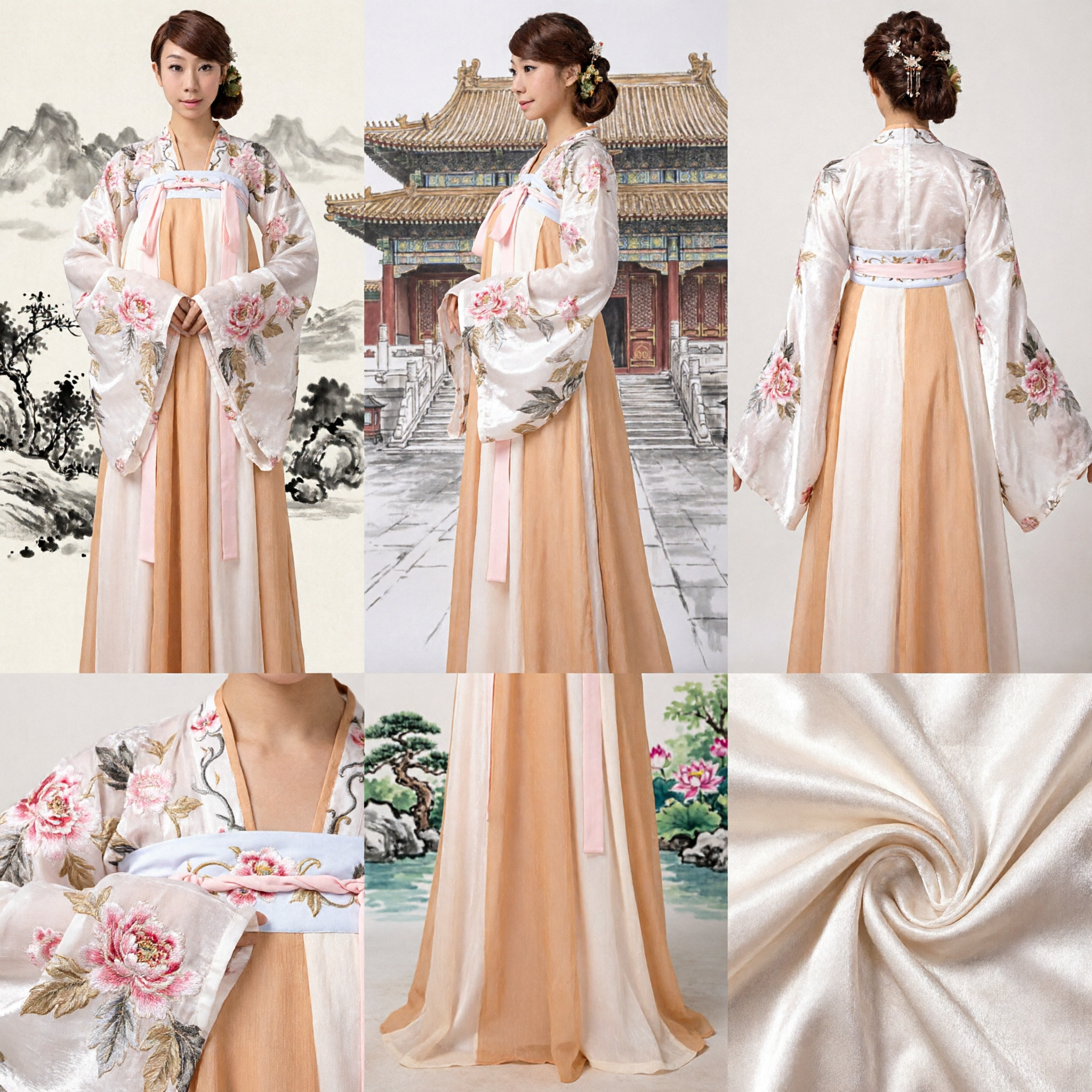 Élégant costume Hanfu de la dynastie Tang chinoise traditionnel pour femmes, robe ancienne du palais pour festivals et cosplay - Asian Costume