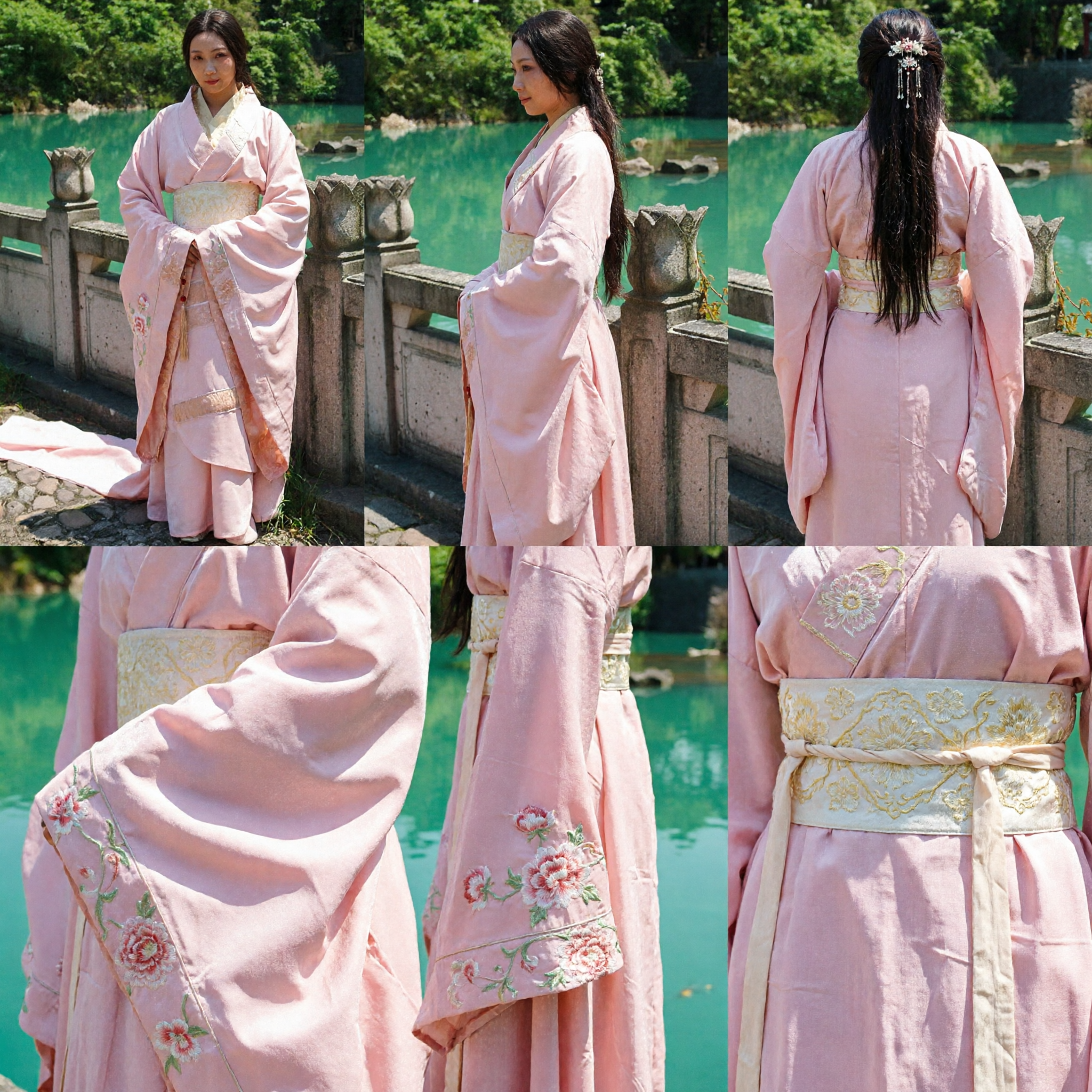 Hanfu rose élégant - Vêtement traditionnel chinois - Costume de princesse ancienne pour femmes pour mariage et spectacle - Asian Costume