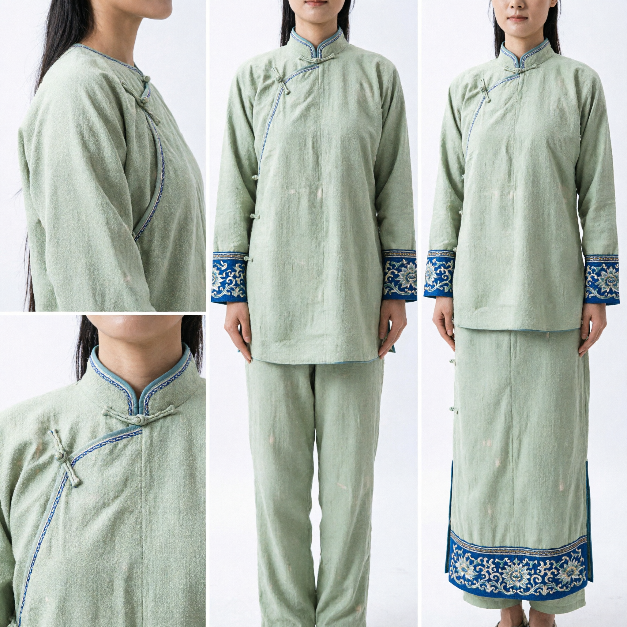 Oud Chinese Groene Hanfu Ondergoedset Traditioneel Nachtkleding Kostuum voor Vrouwen Historisch Drama Cosplay - Asian Costume