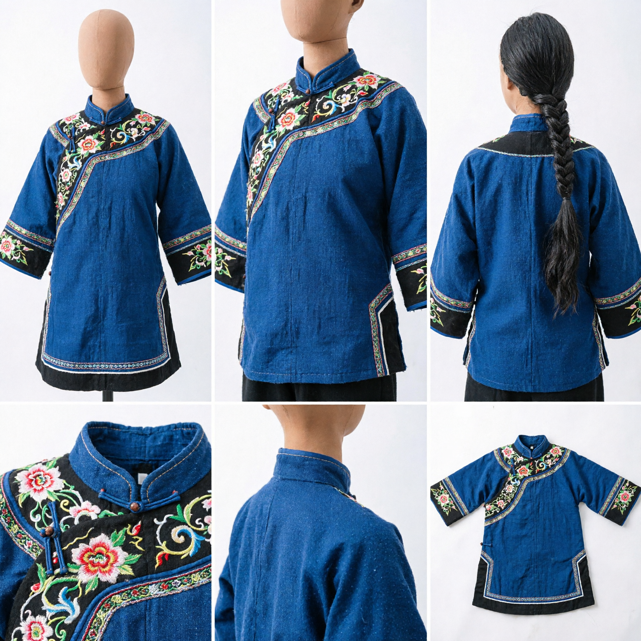 Parrucca Tradizionale Cinese della Dinastia Qing con Codino Manciù Treccia Lunga e Spessa per Uomini Costume Storico e Cosplay - Asian Costume