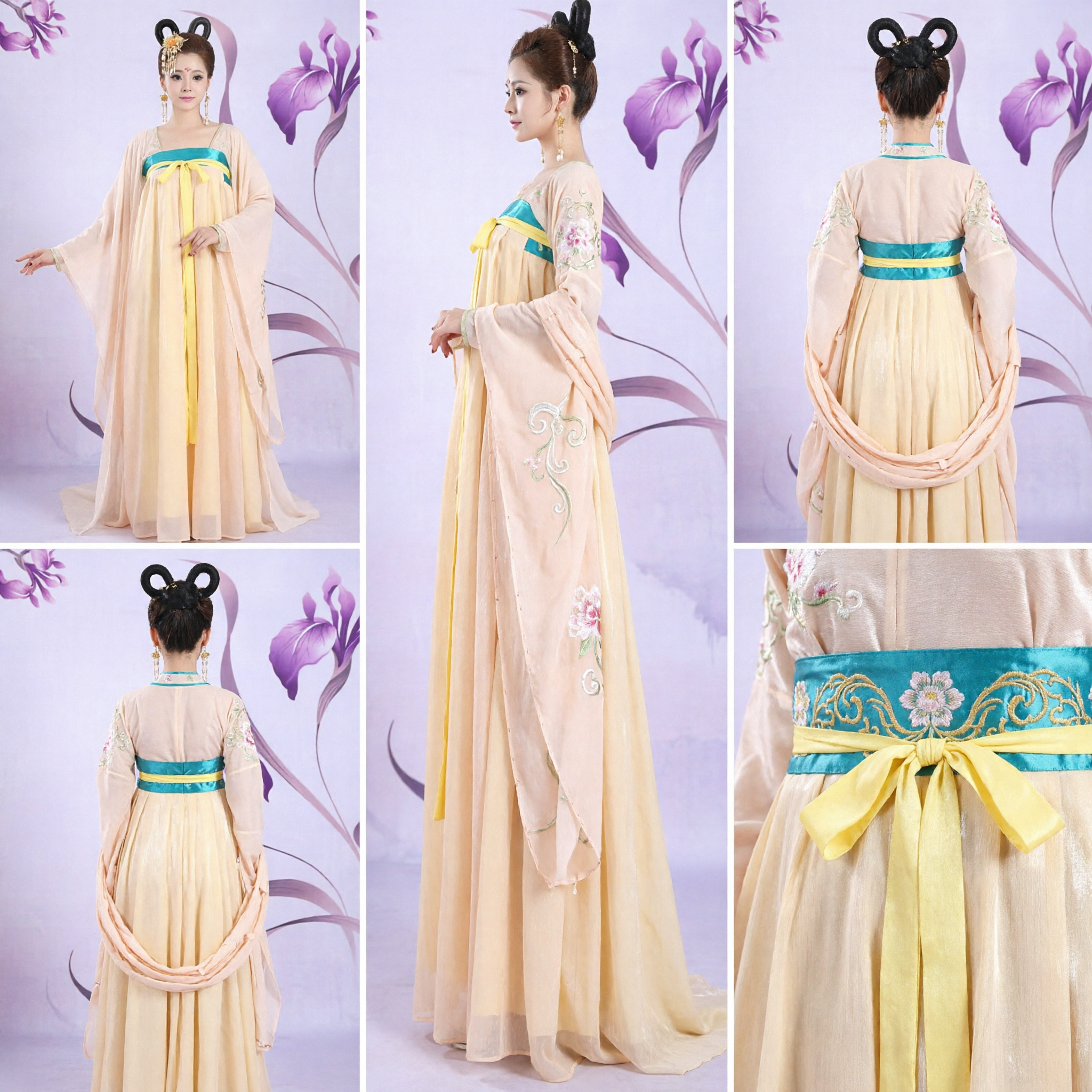 Traje Tradicional Hanfu de Princesa de la Dinastía Tang Vestido Antiguo de Hada para Mujer para Actuación - Asian Costume