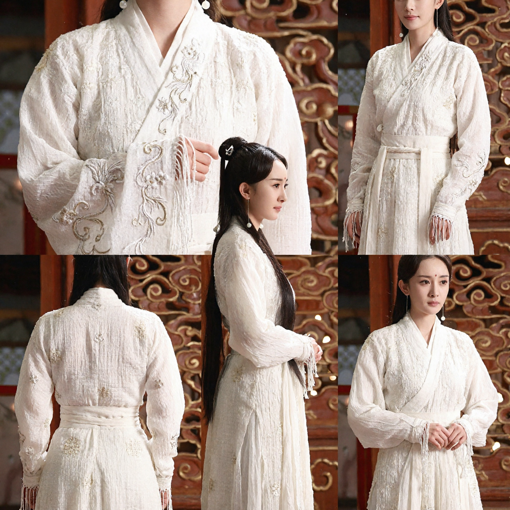 Chinese Traditional Hanfu Costume White Ancient Fairy Dress for Women Cosplay Period Drama - Asian Costume