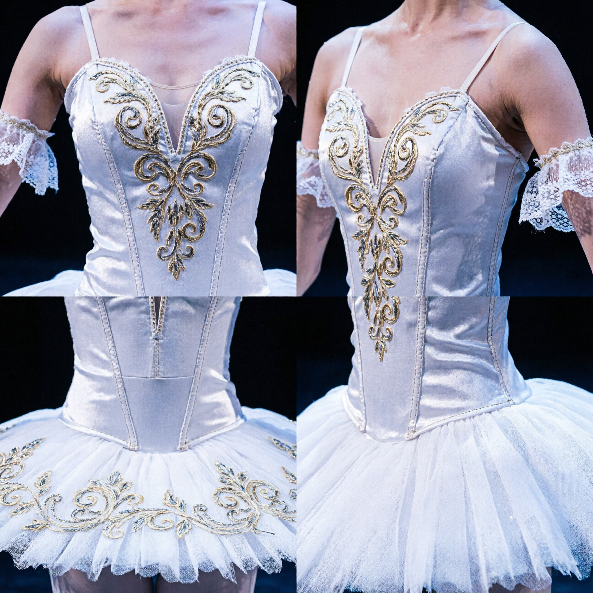 Professionelles Schwanensee-Ballett-Tutu-Kostüm für Frauen, klassisches Bühnenaufführungs-Tanzkleid mit Federn - Asian Costume