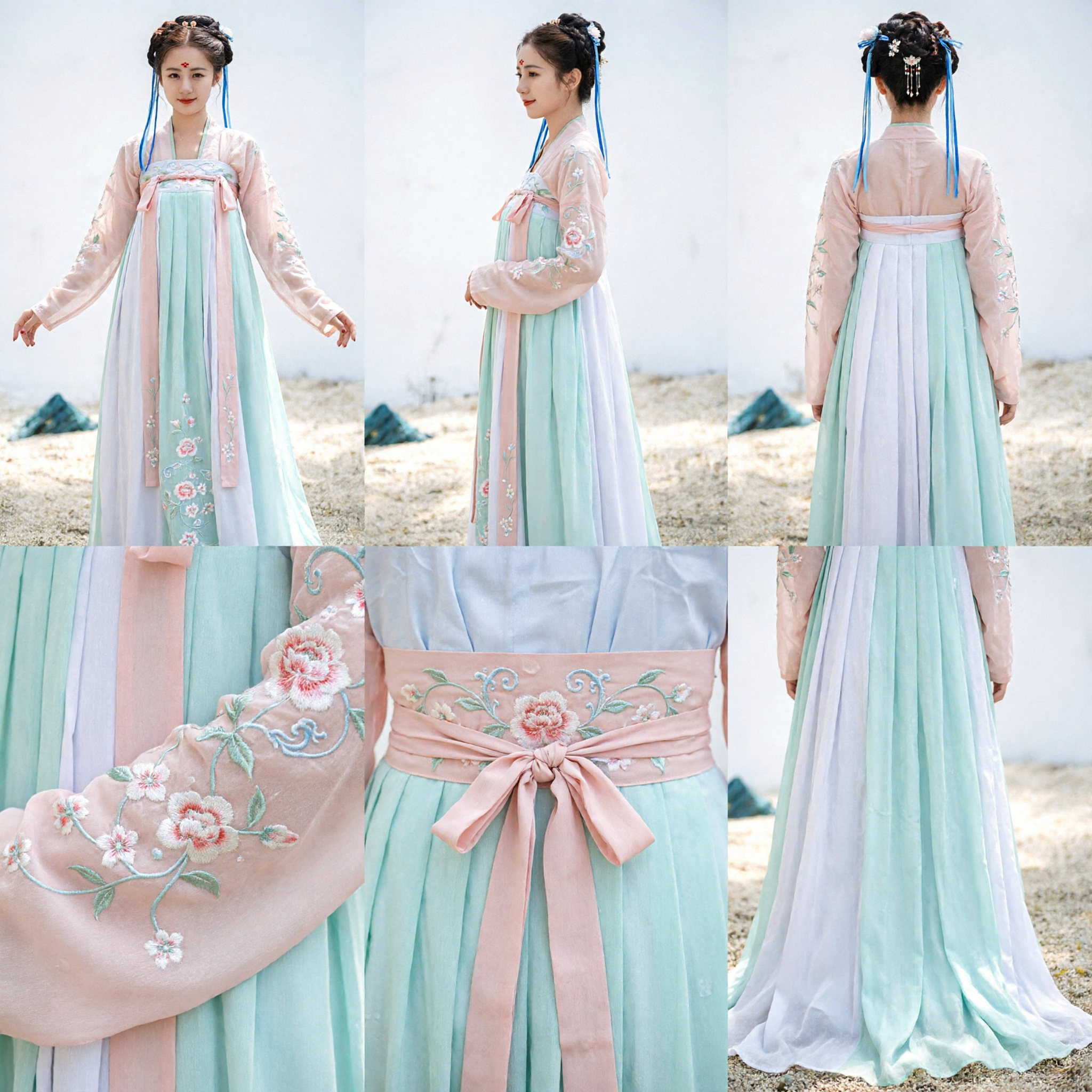 Elegante Abito Tradizionale Cinese Hanfu Costume Antico della Dinastia Tang per Donne per Spettacoli, Cosplay e Outfit da Principessa Fata - Asian Costume
