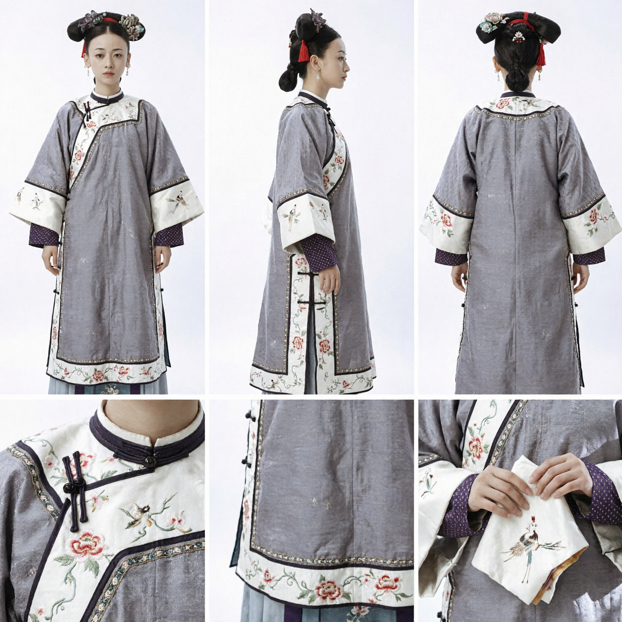 Traditional Chinese Qing Dynasty Manchu Princess Costume Ancient Palace Lady Robe for Women Cosplay Photography - Asian Costume