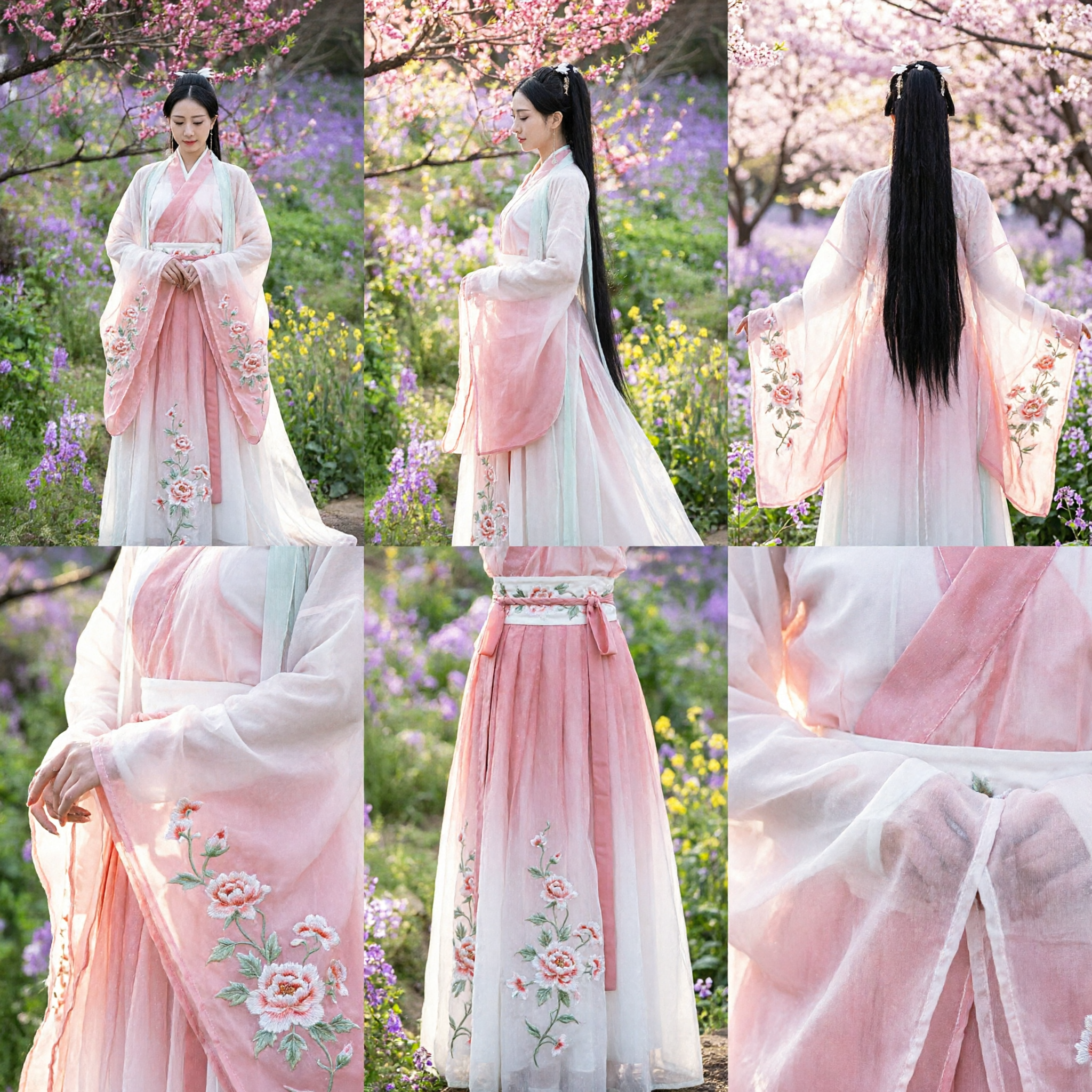 Costume Hanfu traditionnel chinois élégant pour femmes - Ensemble vêtement de princesse fée ancienne pour cosplay - Asian Costume