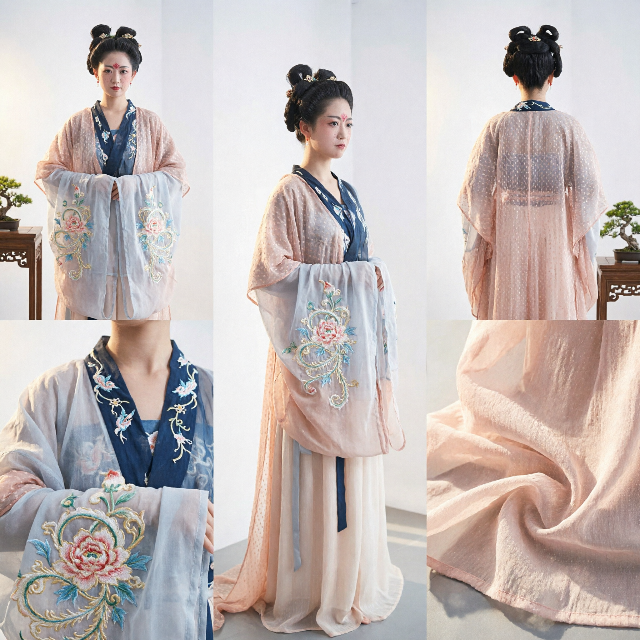 전통 중국 한푸 당나라 스타일 고대 요정 드레스 우아한 의상 여성 코스프레 촬영용 - Asian Costume