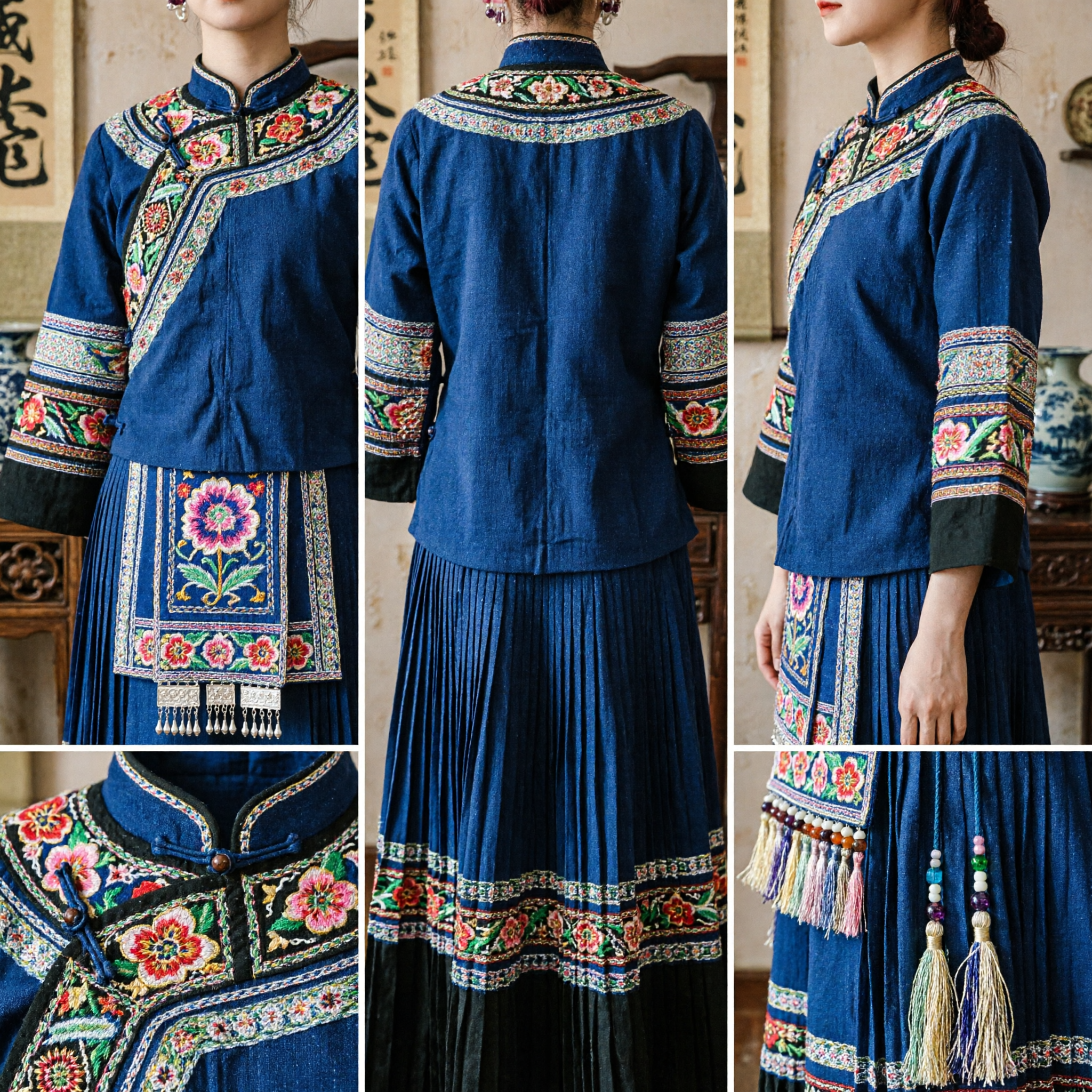 Cuff para Oreja de Elfo Envuelto en Alambre Plateado Hecho a Mano con Cristales Púrpuras, Joyería para Cosplay de Fantasía para Mujer - Asian Costume