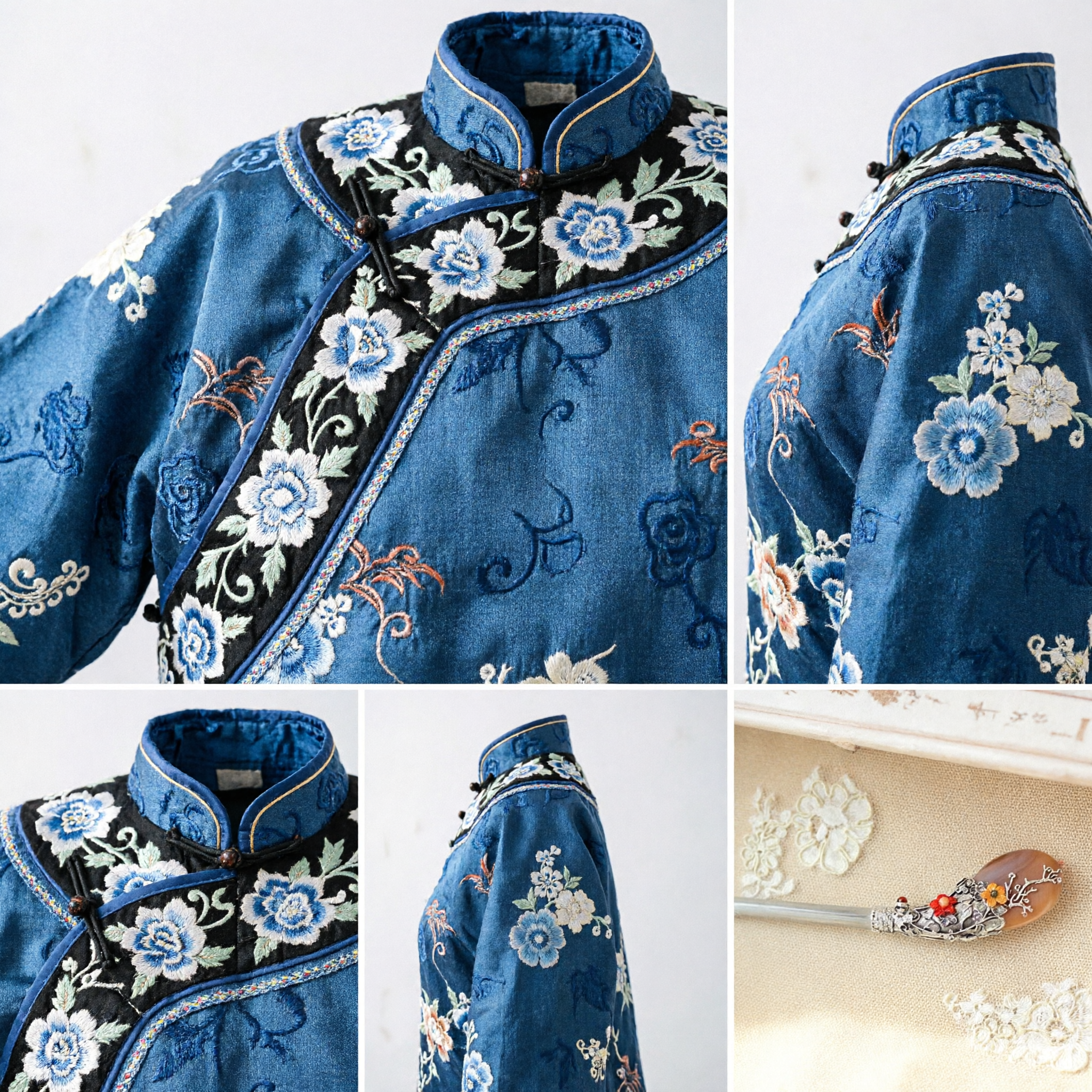 Horquilla China Tradicional de Filigrana de Plata con Piedra de Ágata Palillo para el Cabello Hanfu Vintage Accesorio para Boda de Mujeres - Asian Costume