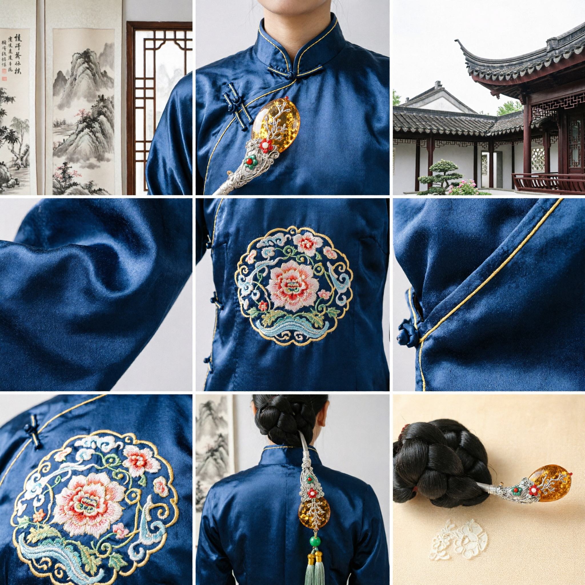 Bâtonnet à cheveux traditionnel chinois en résine d'ambre, épingle à cheveux Hanfu ancienne, accessoire pour femmes, costume de mariée et fête - Asian Costume