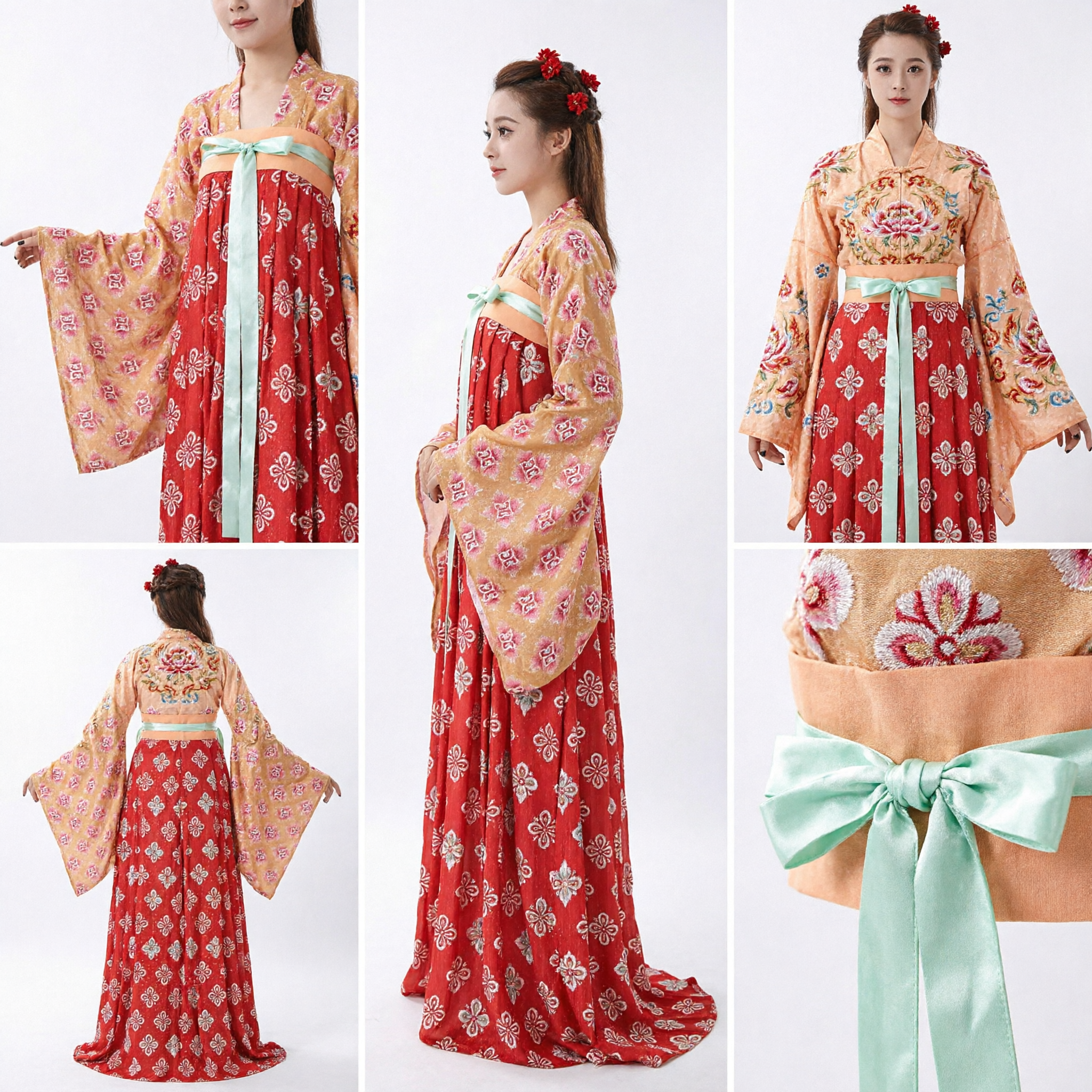Traje Tradicional Chinês Hanfu de Dama do Palácio da Dinastia Tang para Mulheres, Vestido de Princesa Antiga para Dança e Cosplay - Asian Costume