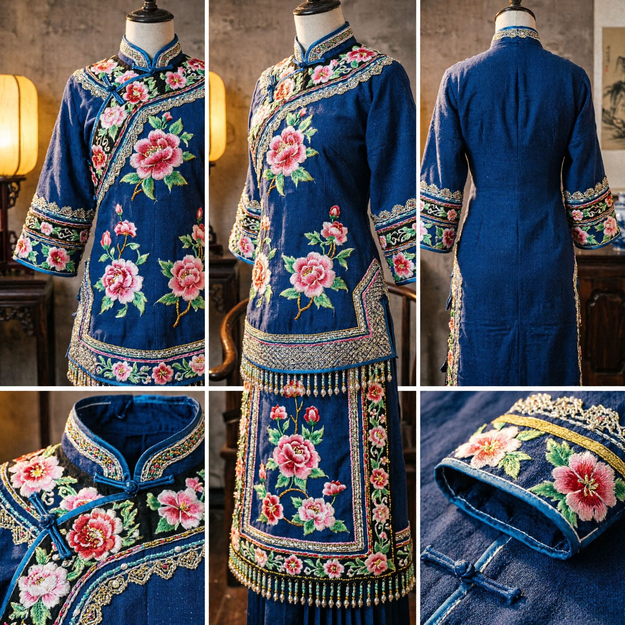 Pasador de Mariposa Antiguo Chino Elegante con Borlas, Joyería Tradicional Hanfu para Traje Nupcial de Mujer - Asian Costume