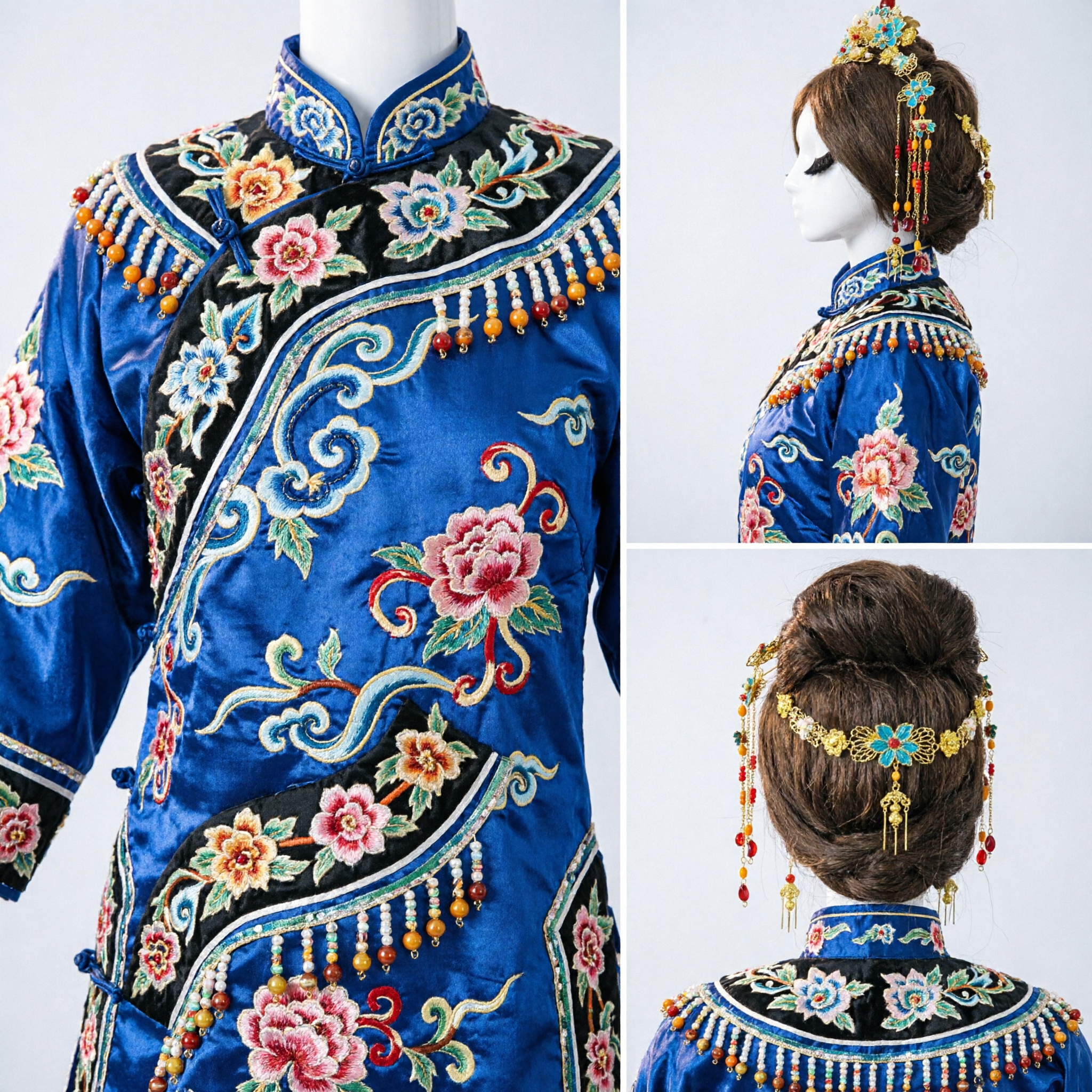 Изысканная традиционная китайская шпилька-корона с фениксом, древний головной убор ханьфу, свадебные украшения для невесты с подвесными кистями - Asian Costume