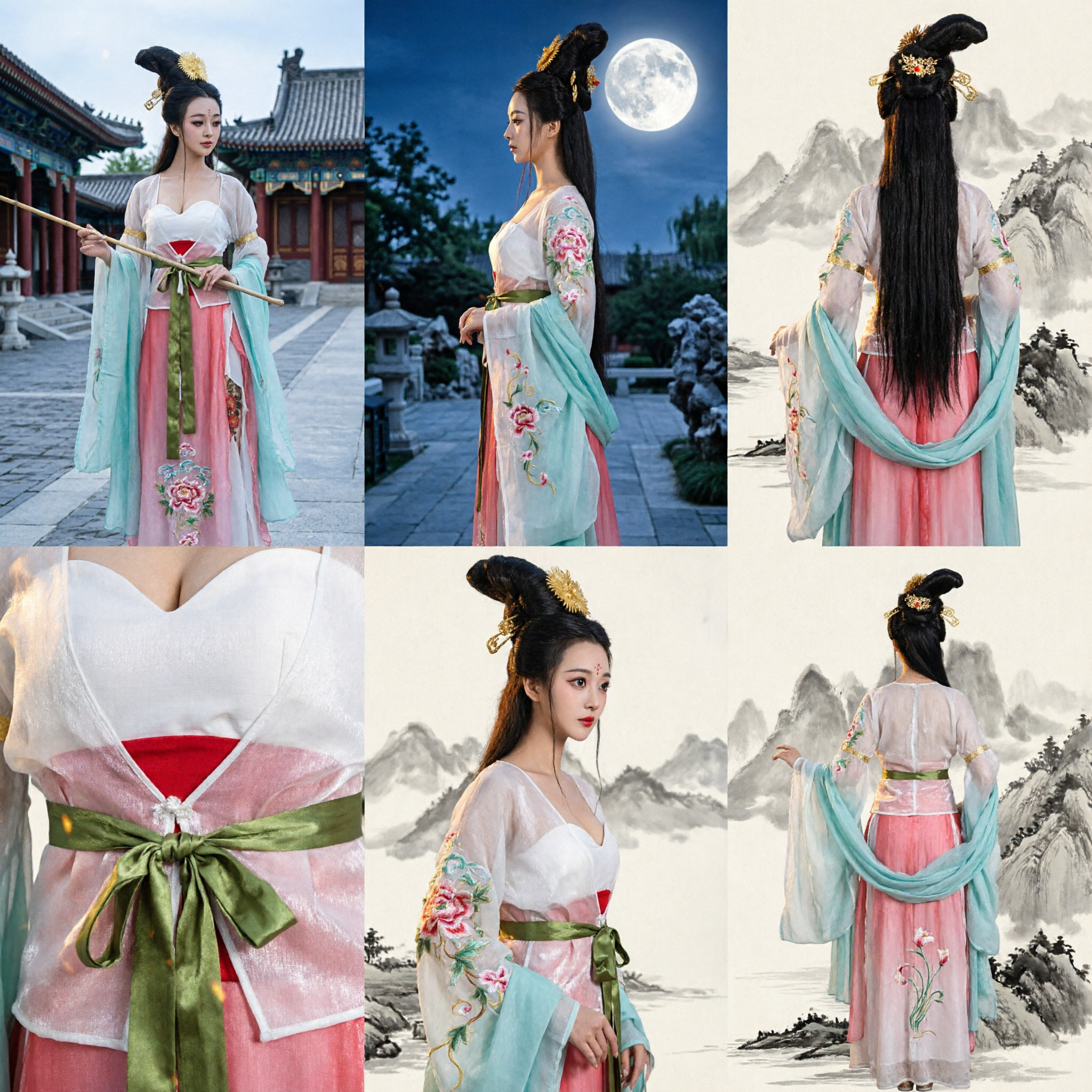 Costume Hanfu de la dynastie Tang ancien chinois, robe de princesse fée pour femmes, danse traditionnelle, cosplay - Asian Costume