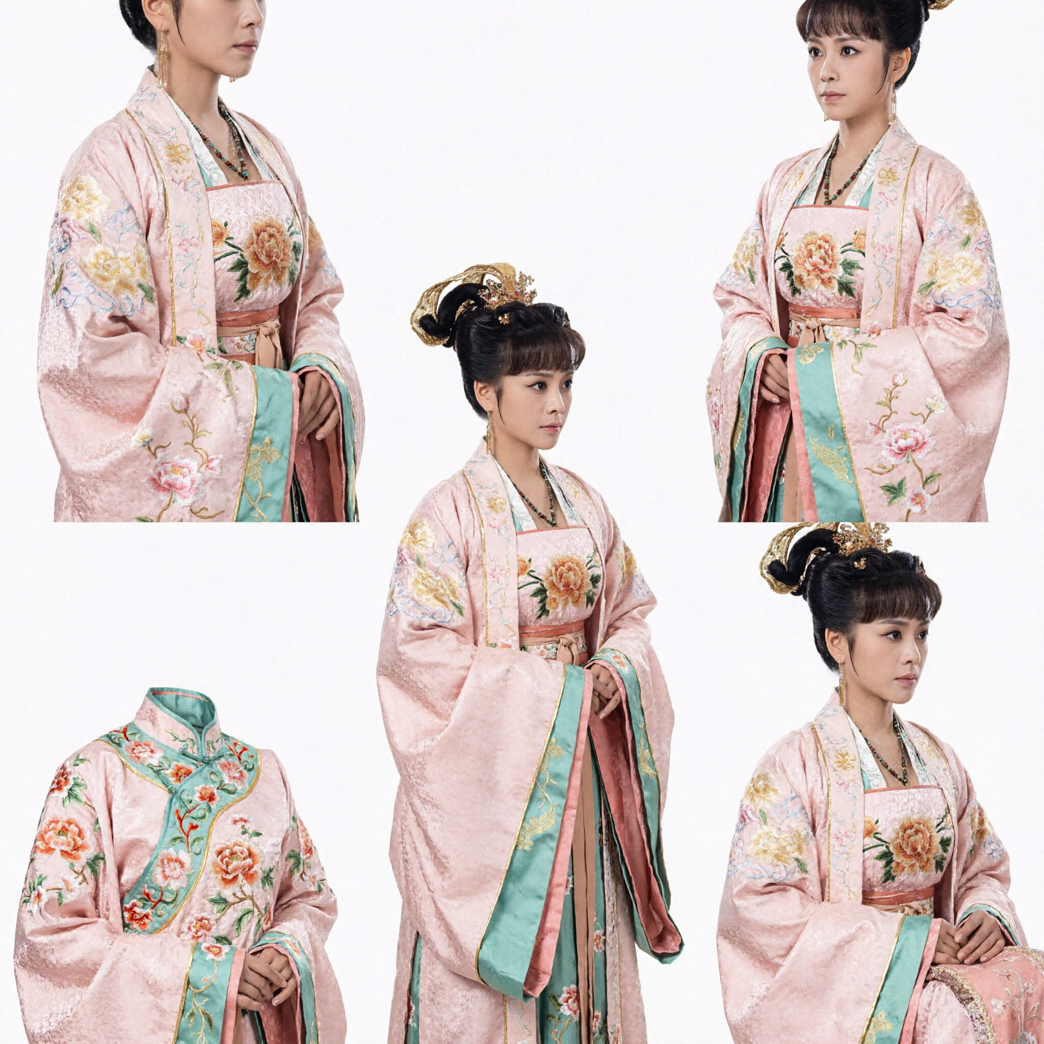 Розовый китайский традиционный костюм ханьфу, древнее платье принцессы с вышивкой эпохи Тан для женского косплея и выступлений - Asian Costume