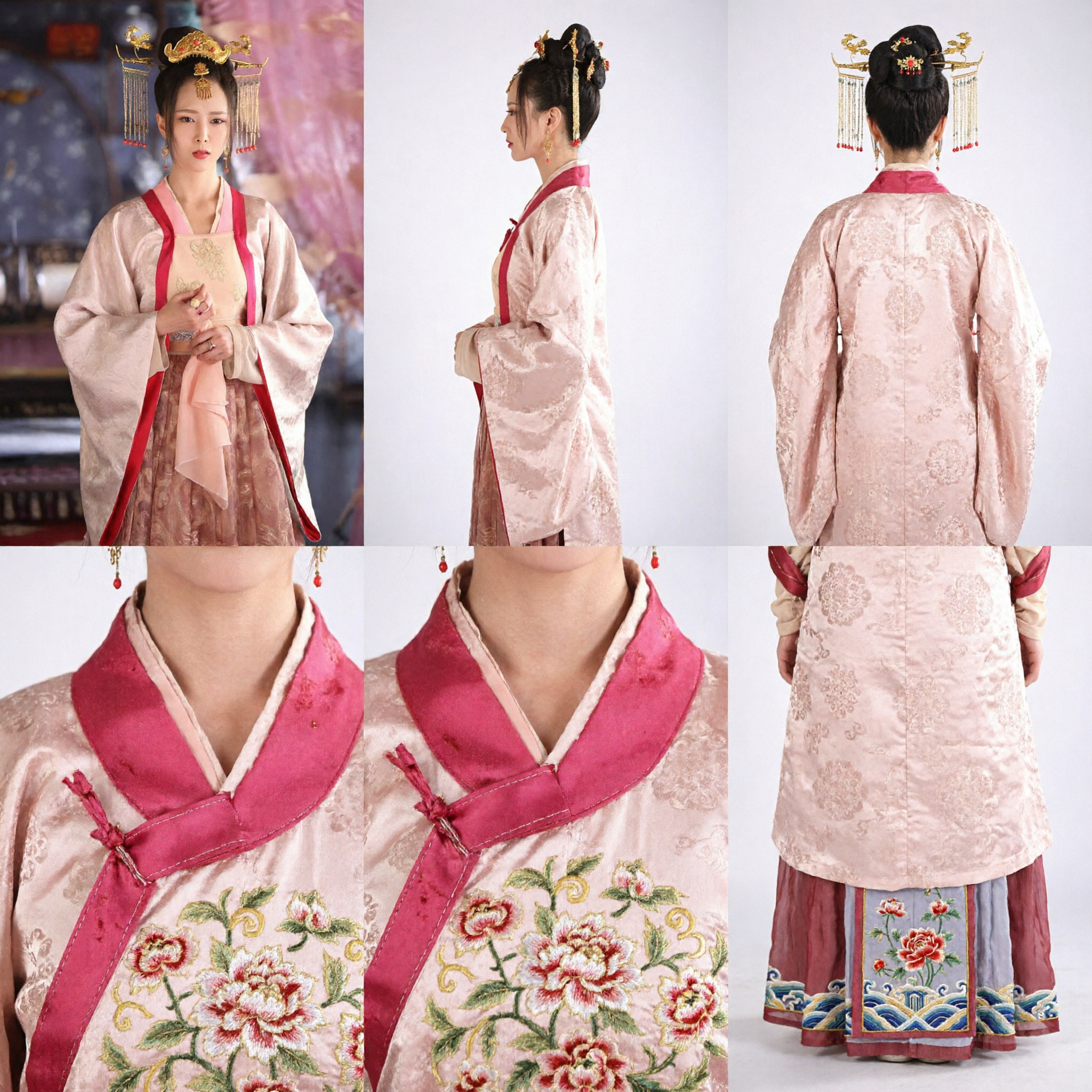 Costume Principessa Hanfu della Dinastia Tang Cinese Tradizionale, Vestito Antico Dama di Palazzo per Donne per Cosplay - Asian Costume