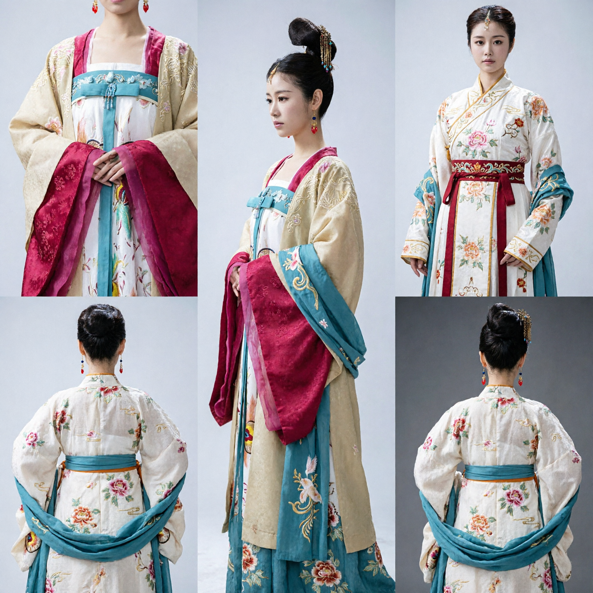 Tradizionale Costume Hanfu della Dinastia Tang Cinese Antico Abito da Principessa per Donne per Spettacoli Teatrali e Cosplay - Asian Costume