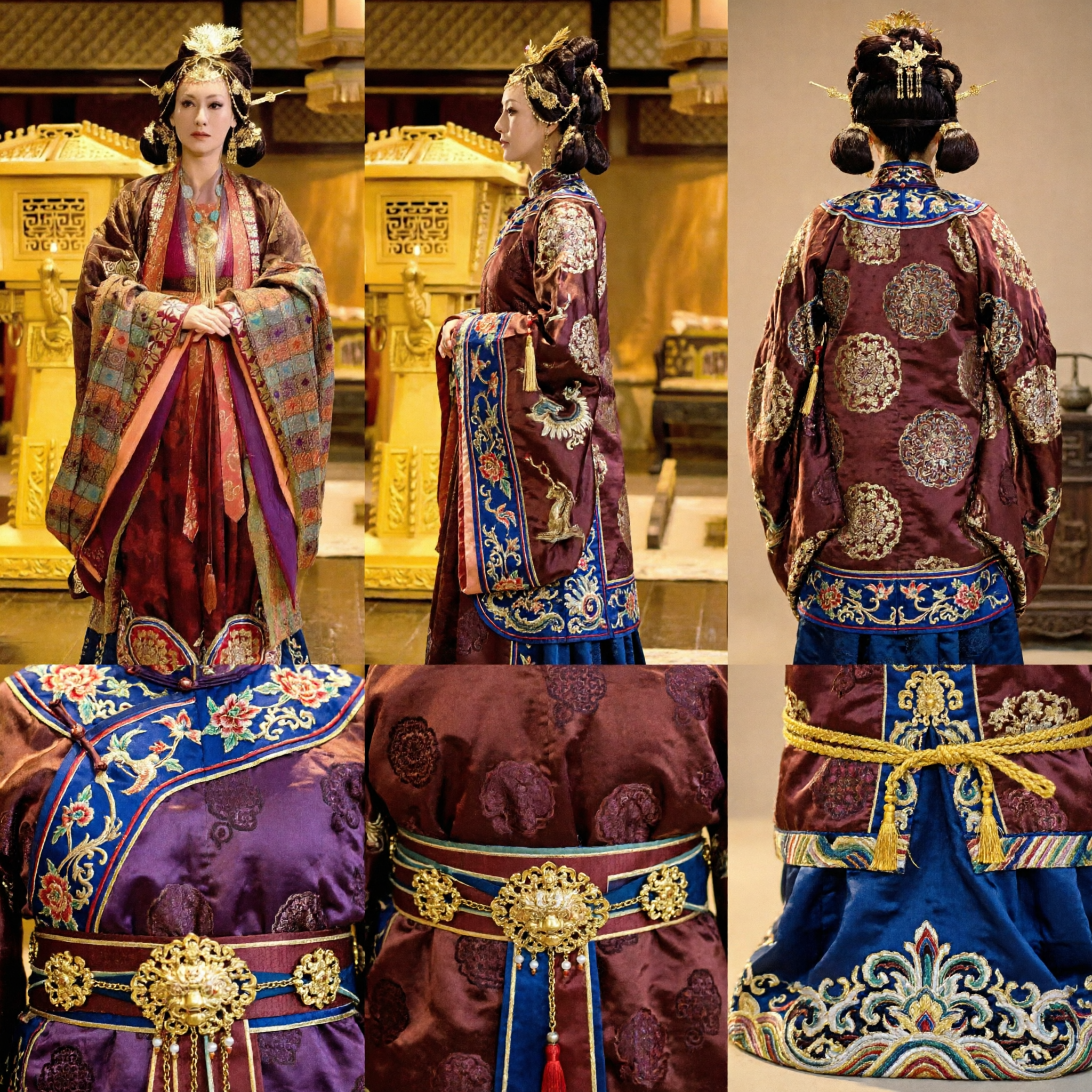 伝統中国 唐王朝皇后漢服衣装 古代宮廷女王王室ドレス 女性用コスプレ - Asian Costume