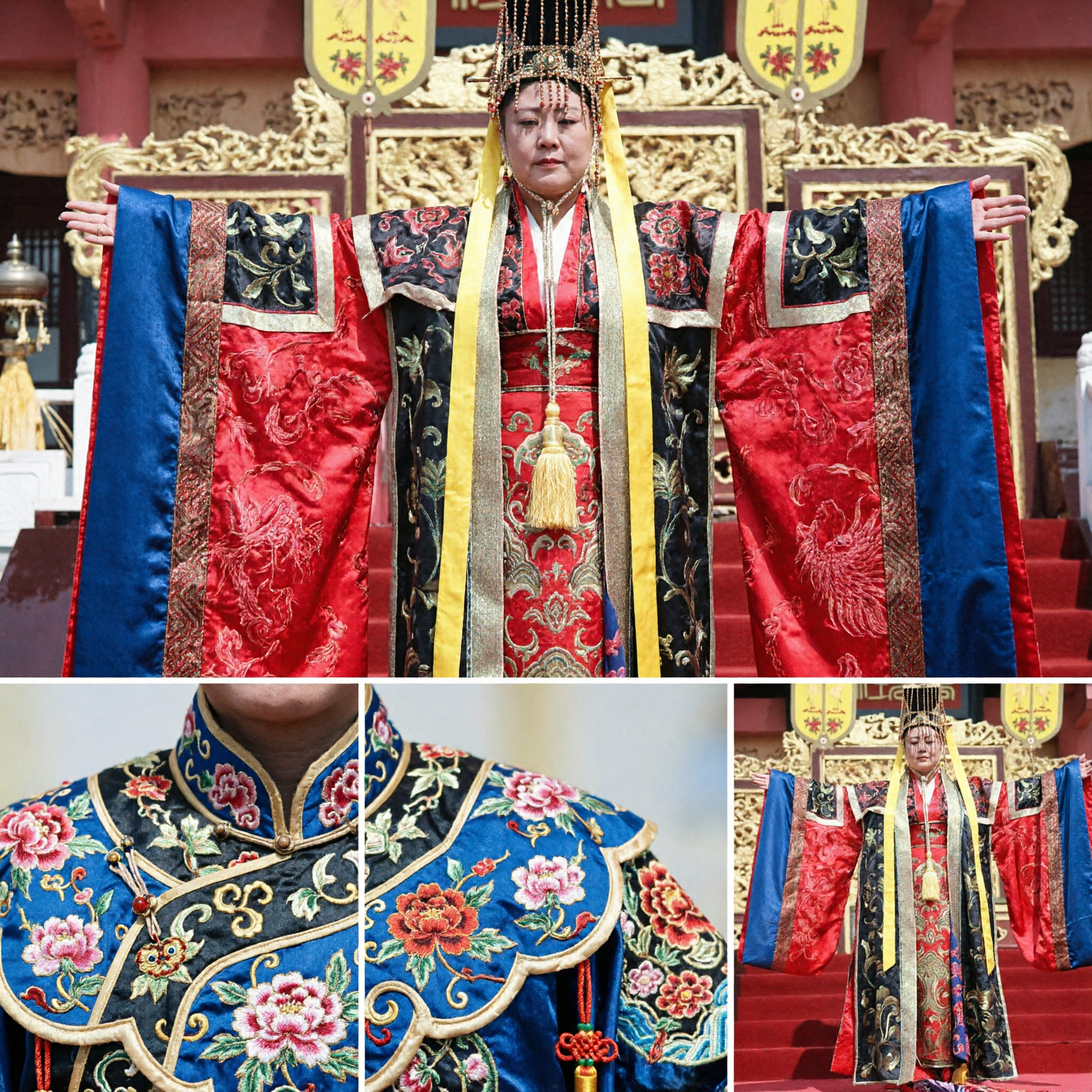 Traje Hanfu de Emperador Chino Antiguo de Lujo Túnica Tradicional de Rey para Hombre Atuendo de Cosplay Histórico - Asian Costume