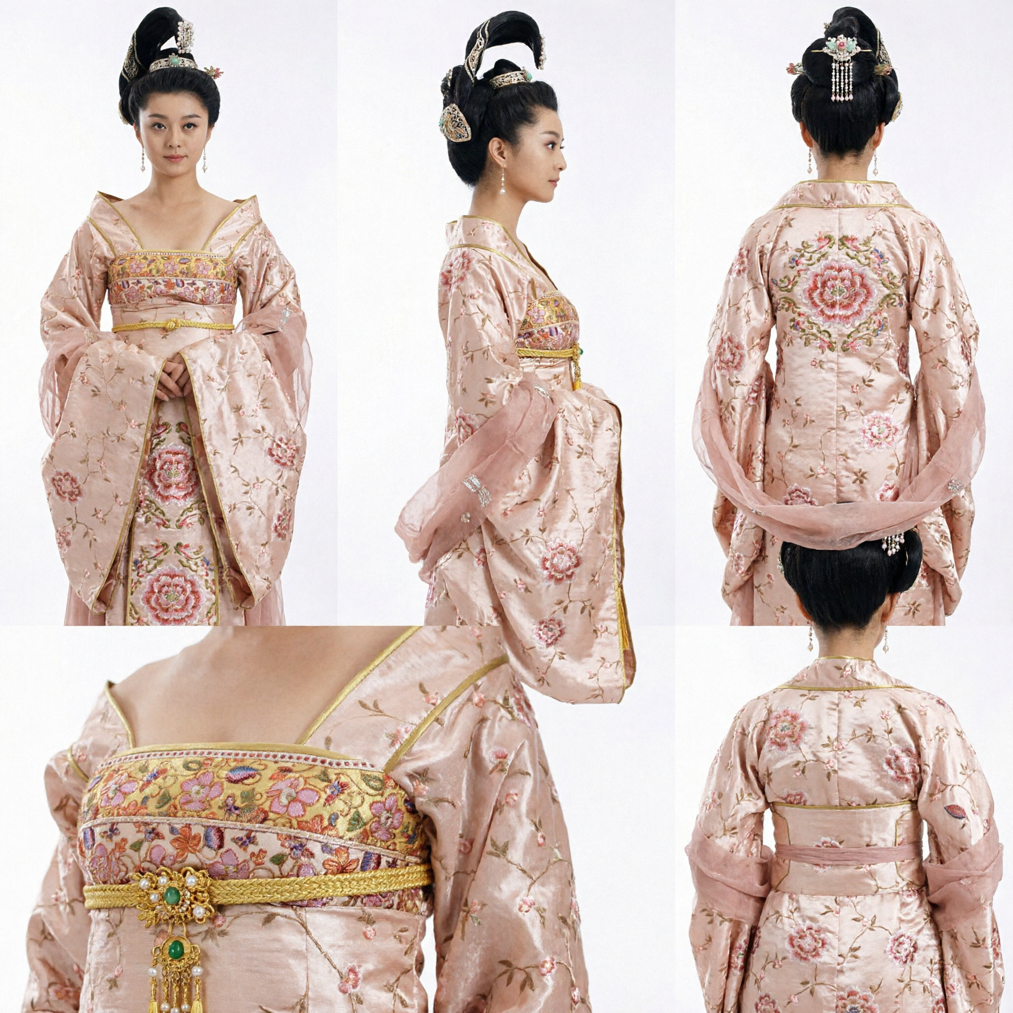 Vrouwen Tang-dynastie Keizerlijke Concubine Hanfu Kostuum Traditionele Oud-Chinese Paleisjurk voor Cosplay en Voorstelling - Asian Costume