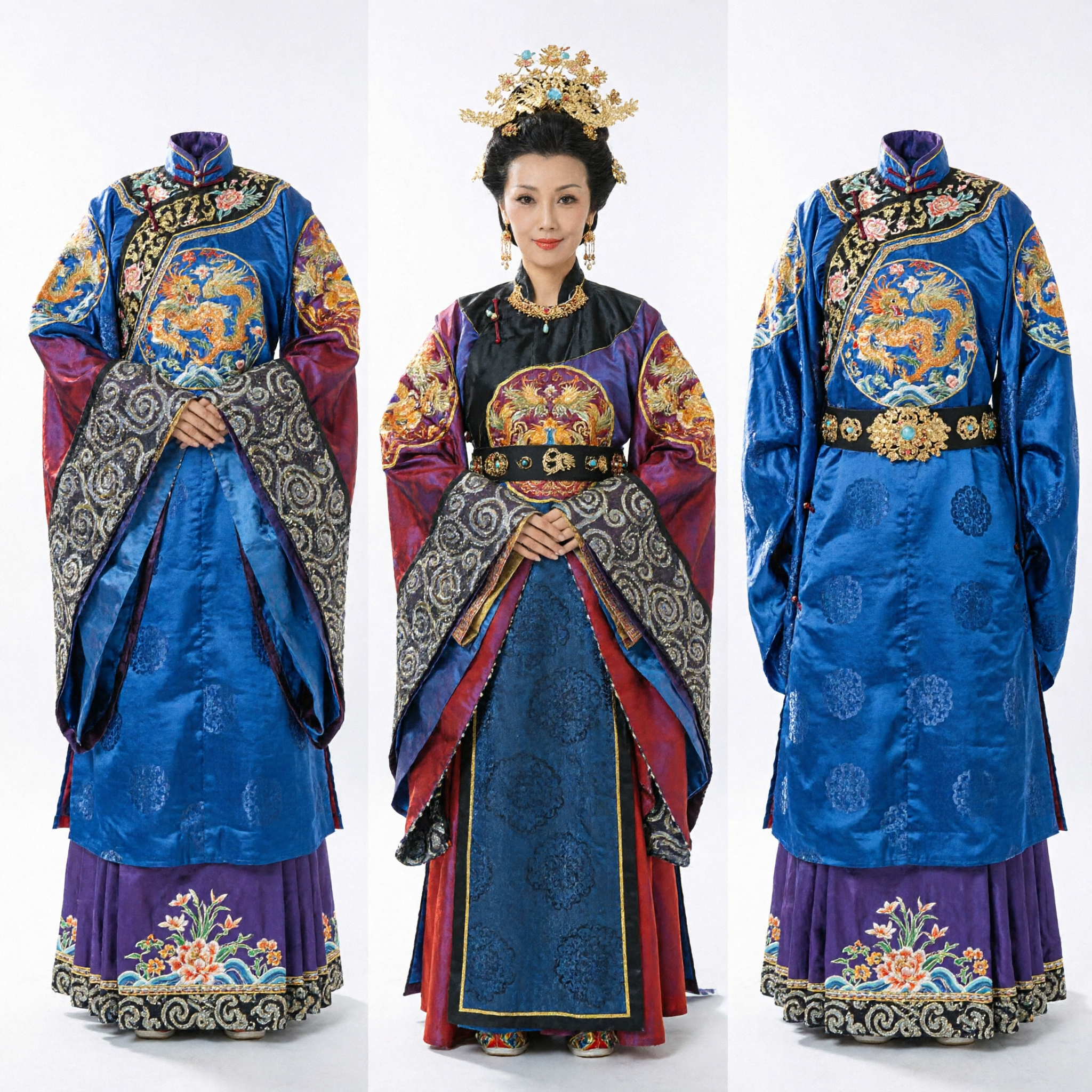 고대 중국 황후 의상 당나라 궁녀 한푸 드레스 여성 역사적 코스프레 공연용 - Asian Costume