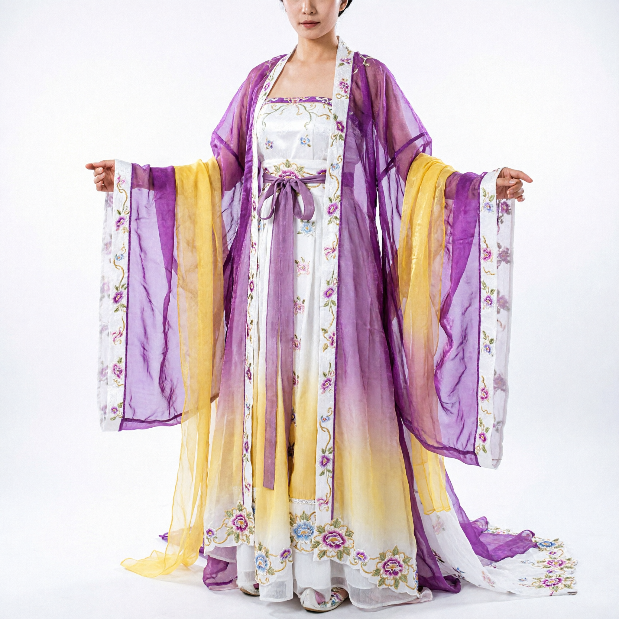 Traje de Hada Antigua Hanfu de la Dinastía Tang Tradicional China para Mujer Vestido para Actuación en Escenario y Cosplay - Asian Costume