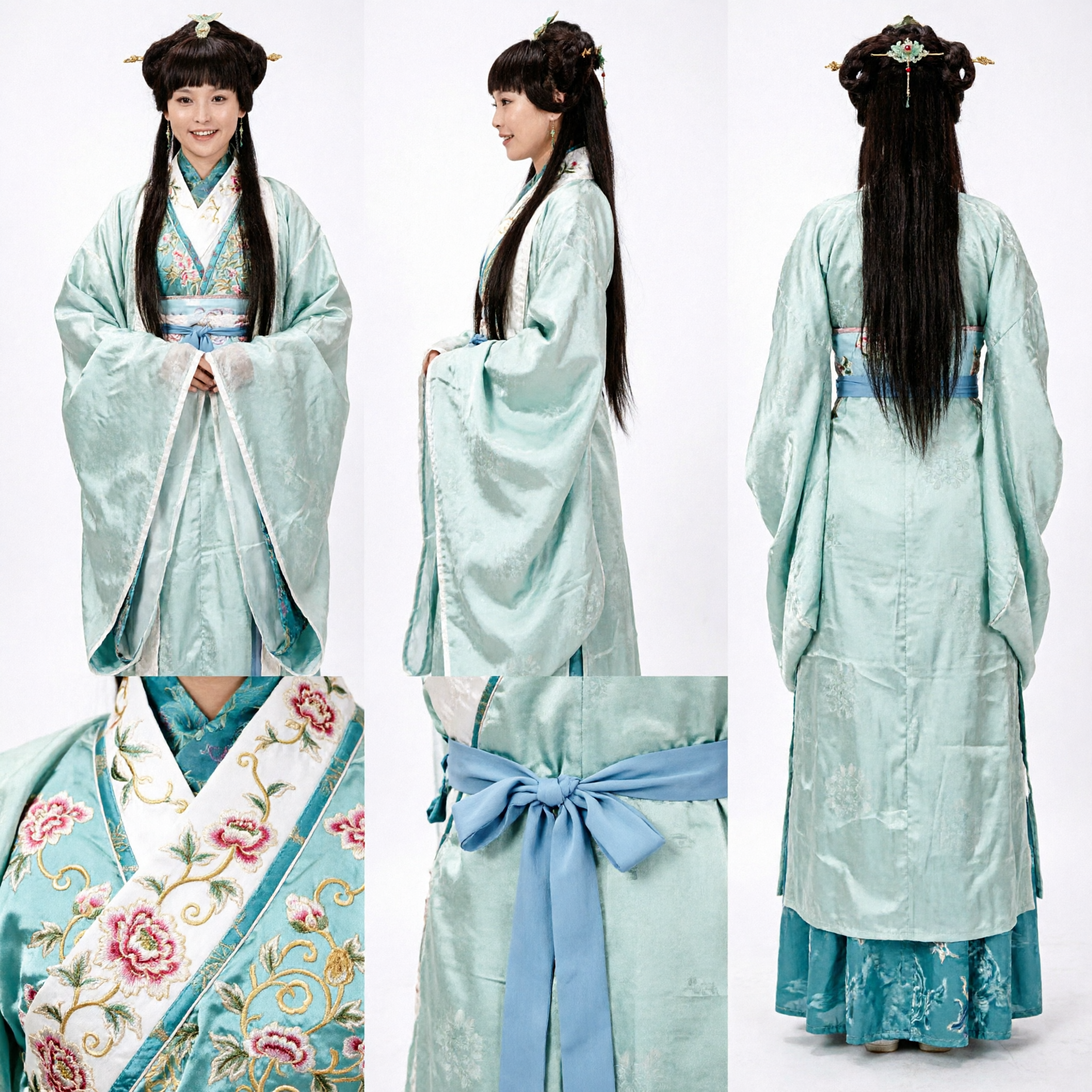 Costume de Fée Chinoise Ancienne Élégant, Robe Hanfu Traditionnelle pour Femmes pour Cosplay et Performance de Drama Historique - Asian Costume