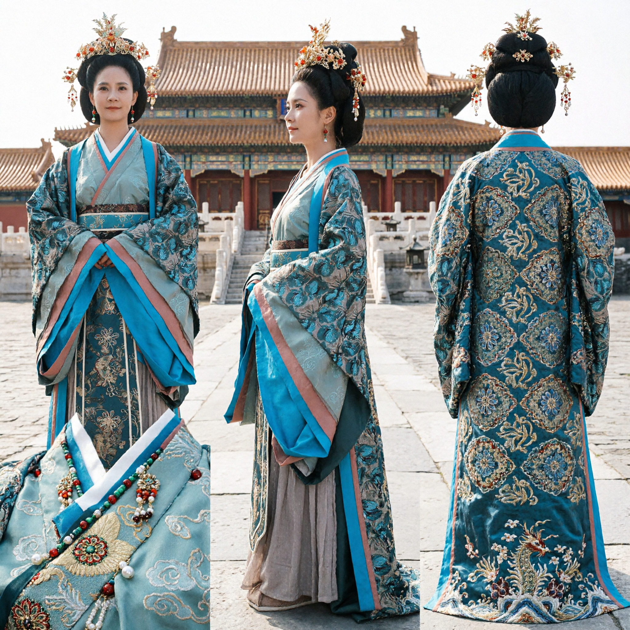 Antikes chinesisches Kaiserinnenkostüm, traditionelles Hanfu, Adelsfrauen-Palastkleid für historisches Drama-Cosplay - Asian Costume