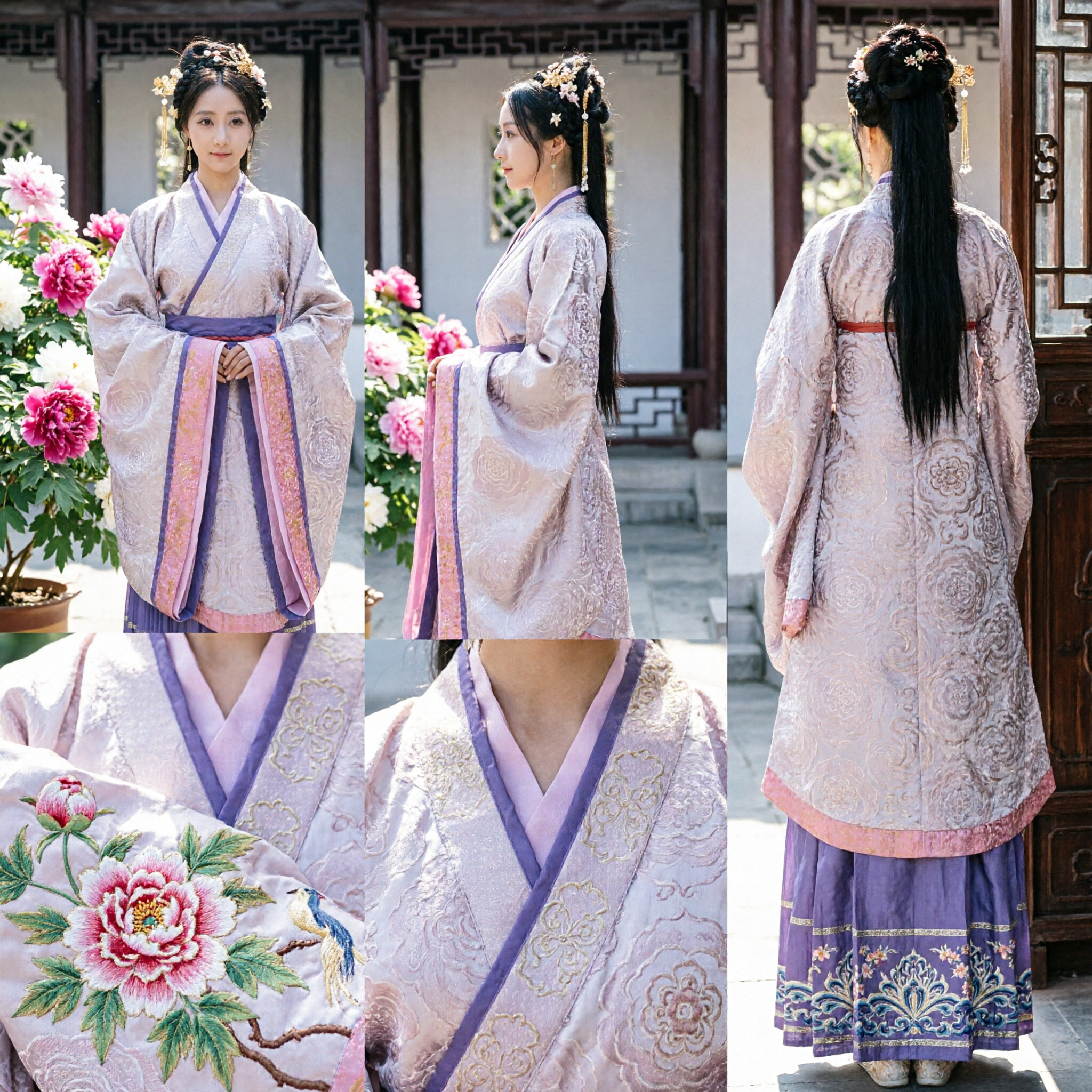 Vestido de Princesa Antigua Hanfu Chino Tradicional, Elegante Traje de la Dinastía Han para Mujer, para Escenario - Asian Costume