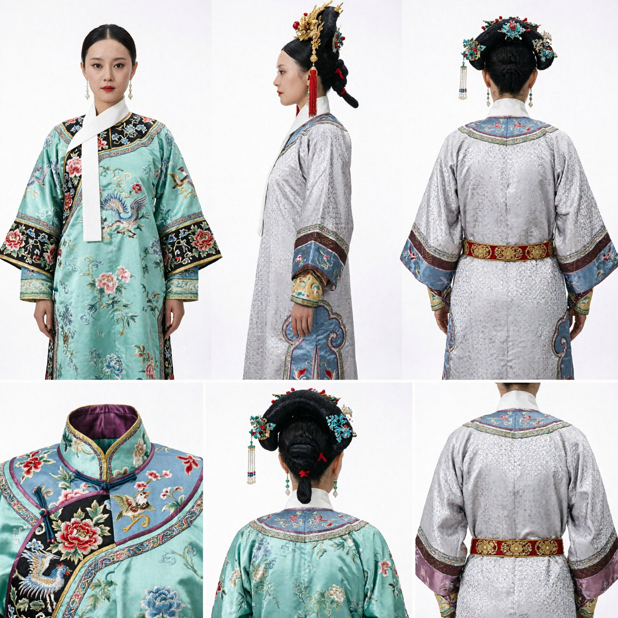 Costume traditionnel de l'impératrice de la dynastie Qing chinoise - Robe dragon élaborée pour femmes - Cosplay, fête d'Halloween - Asian Costume