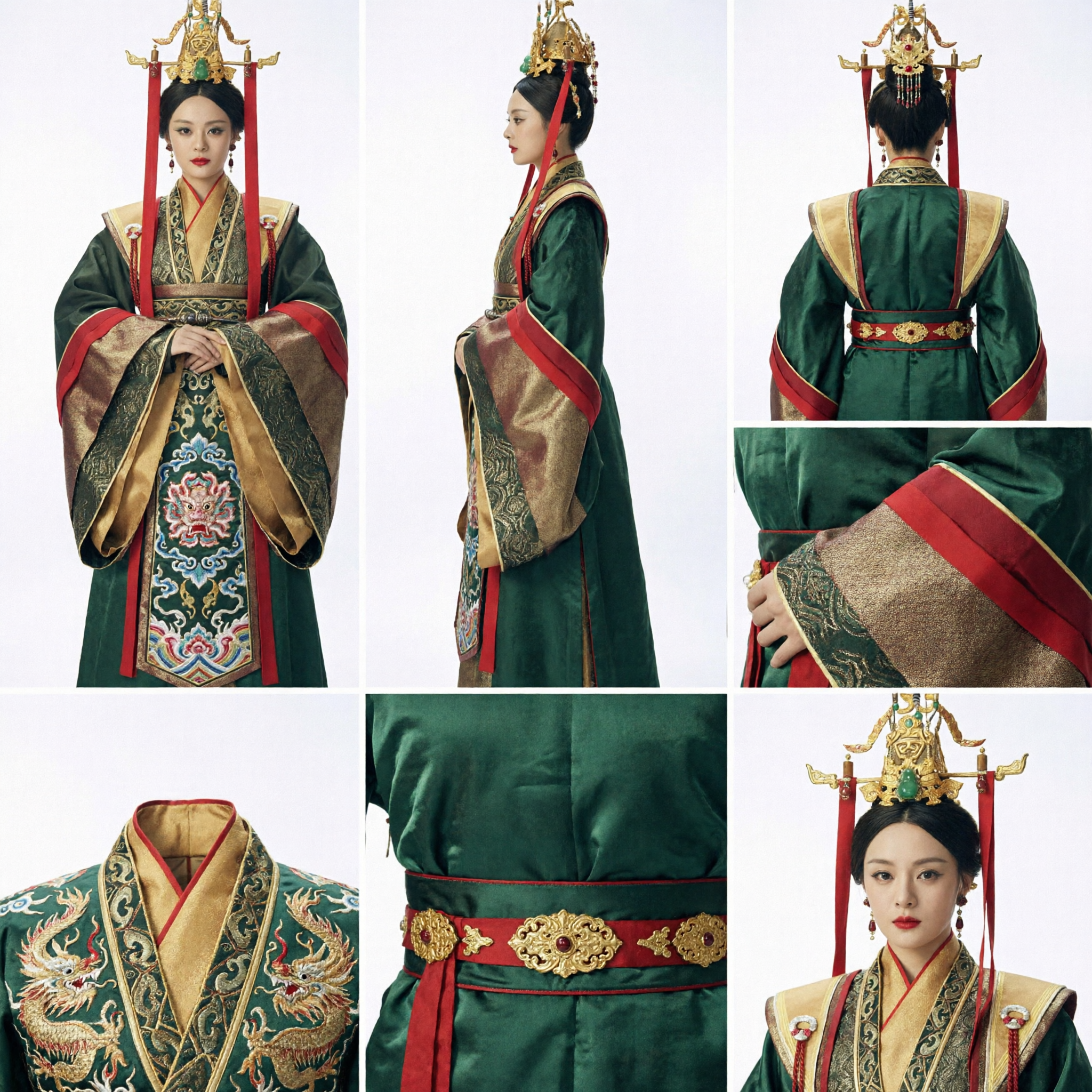 Traditional Chinese Empress Hanfu Costume Ancient Dynasty Queen Robe for Women Historical Cosplay - Asian Costume