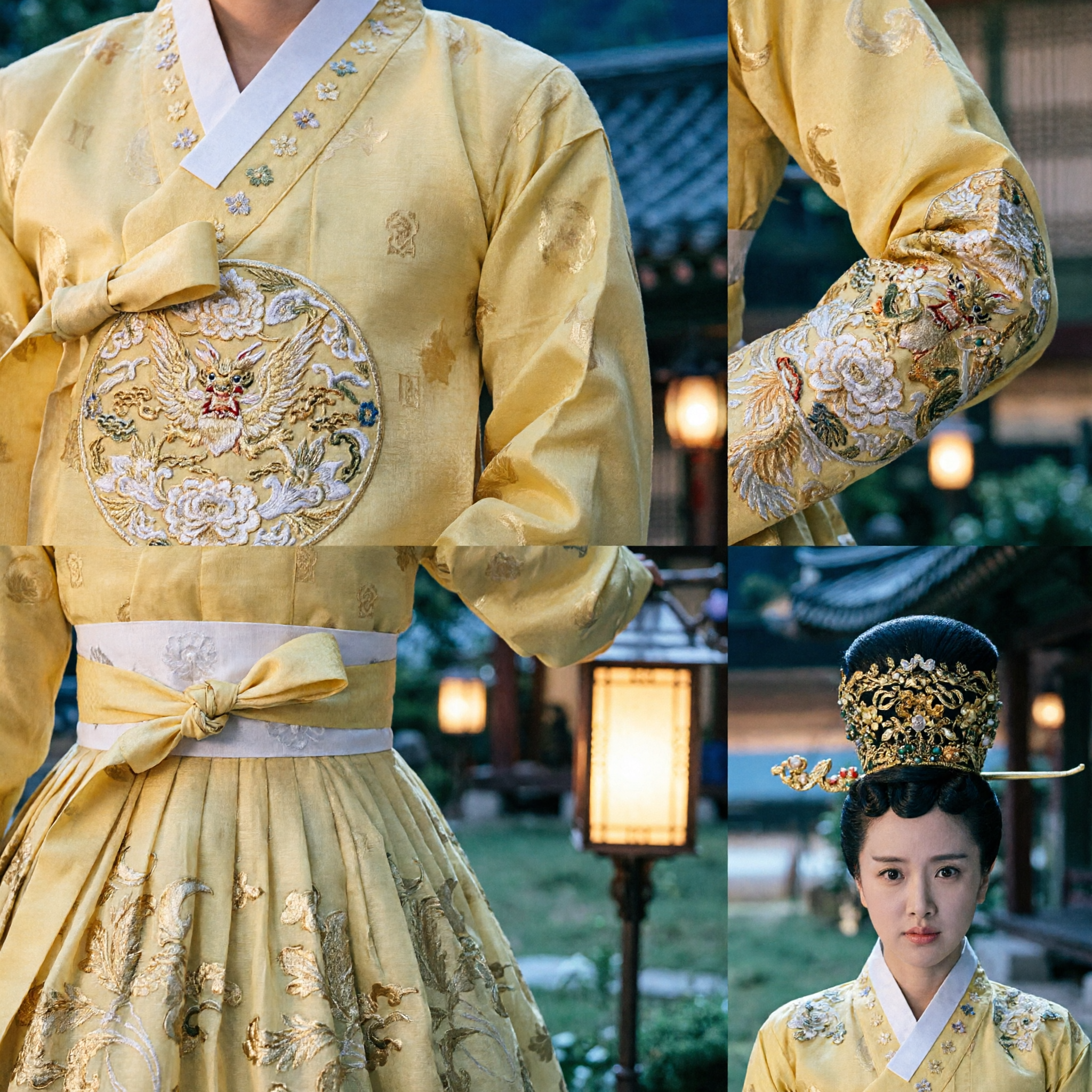 Robe Hanfu jaune traditionnelle chinoise de dame de cour ancienne, costume de princesse brodé pour cosplay féminin - Asian Costume