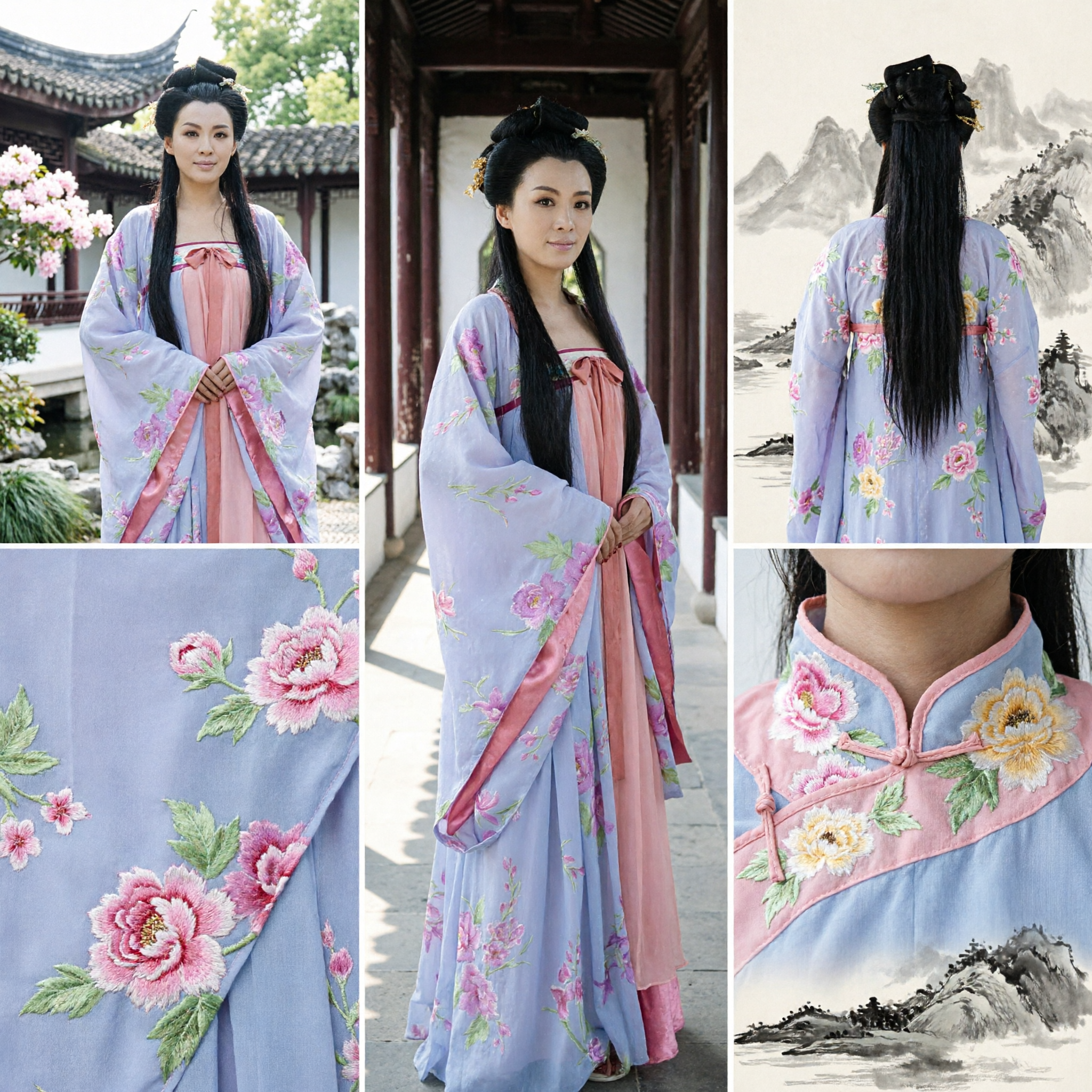 Costume traditionnel chinois Hanfu pour femmes, robe de fée ancienne, vêtement de princesse de la dynastie Tang pour cosplay et performance - Asian Costume