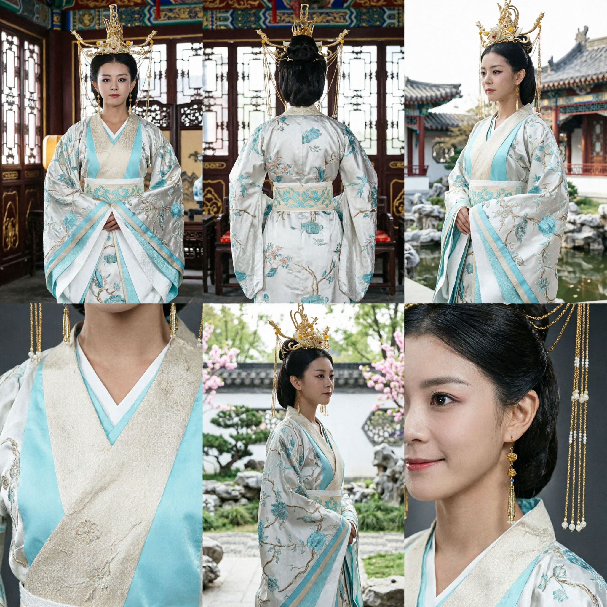 Traje de Princesa Antigua China Hanfu, Túnica Tradicional Bordada, Conjunto Completo para Cosplay de Mujer, Drama Histórico y Actuaciones en Escenario - Asian Costume