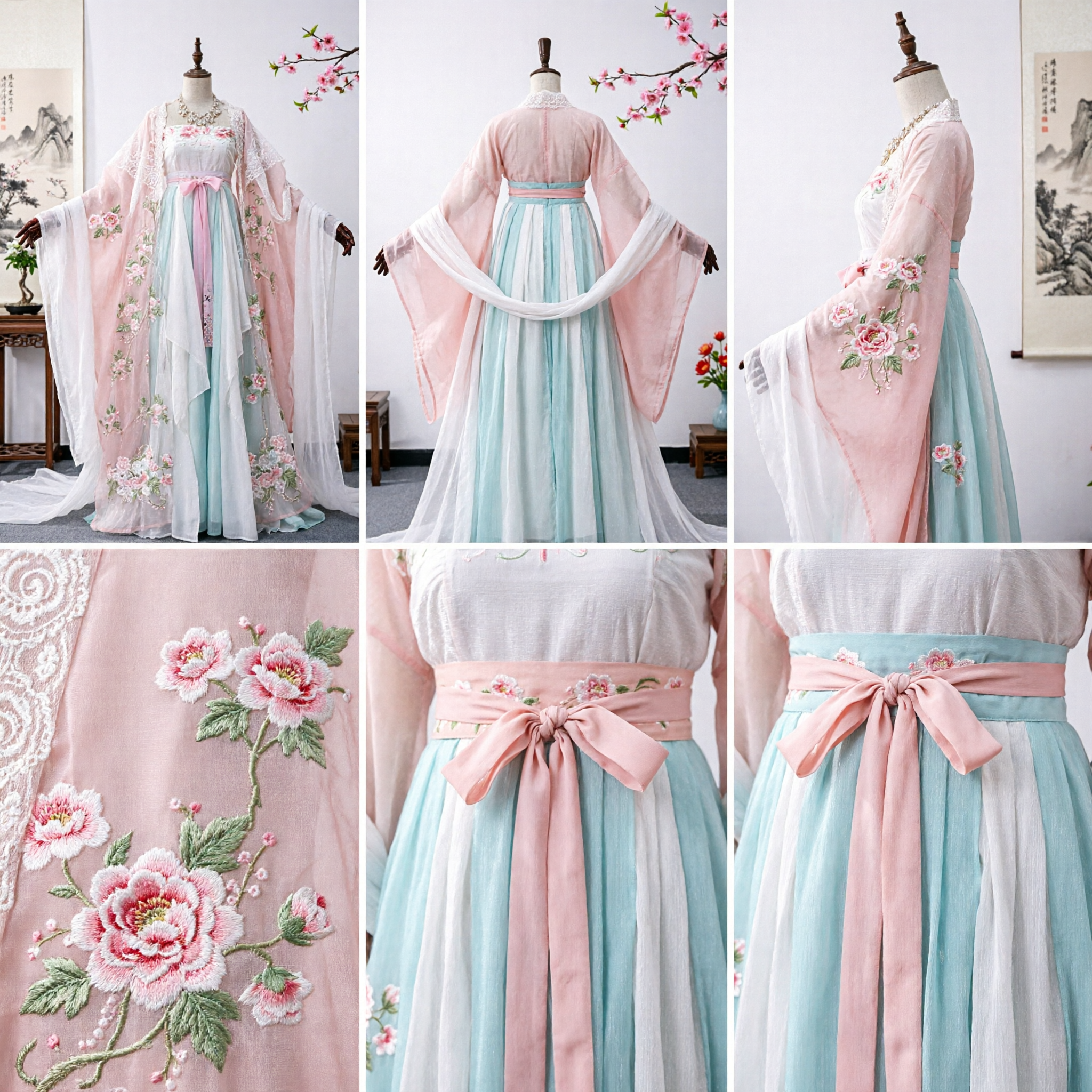 Древний китайский ханьфу принцессы эпохи Тан, традиционный вышитый костюм феи для женщин, косплей и фотосъёмка - Asian Costume