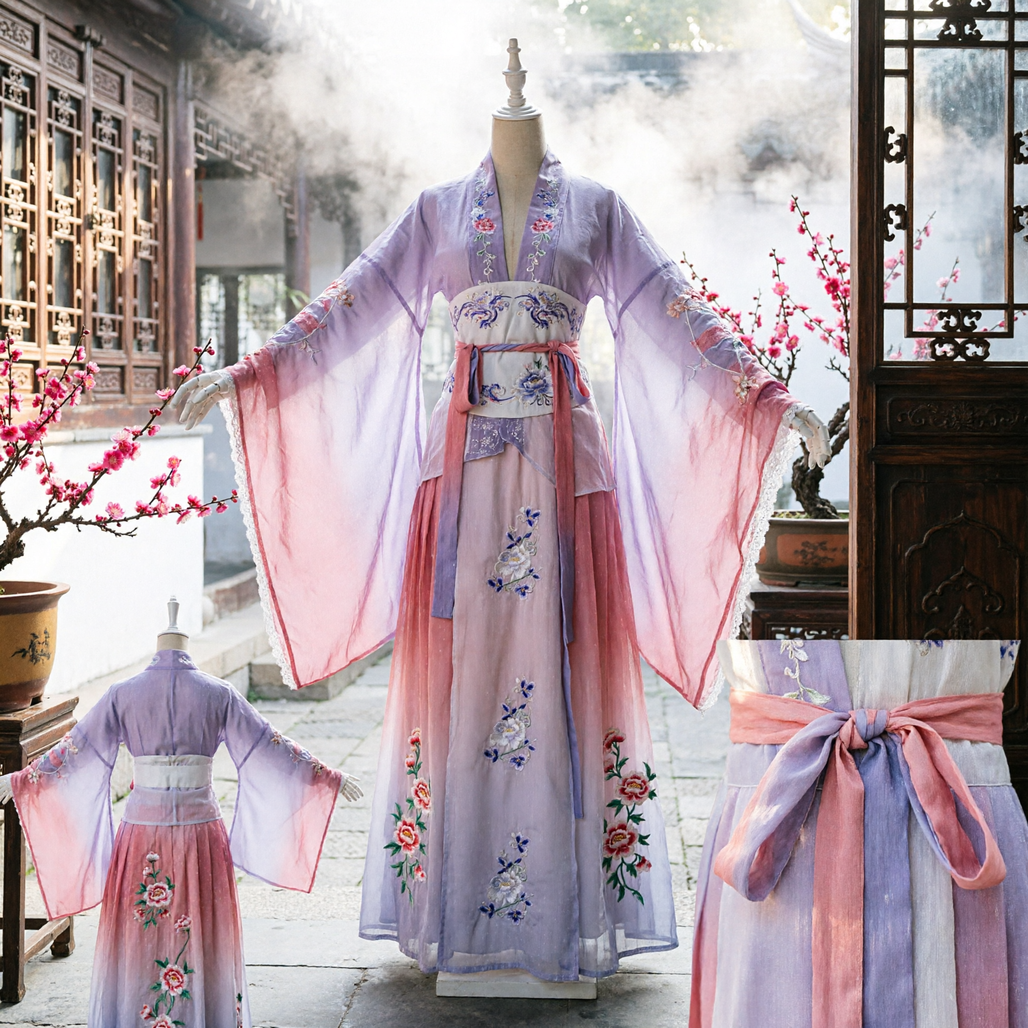 Costume Hanfu traditionnel chinois pour femmes robe de fée dynastie Tang ensemble vêtement ancien brodé pour cosplay - Asian Costume