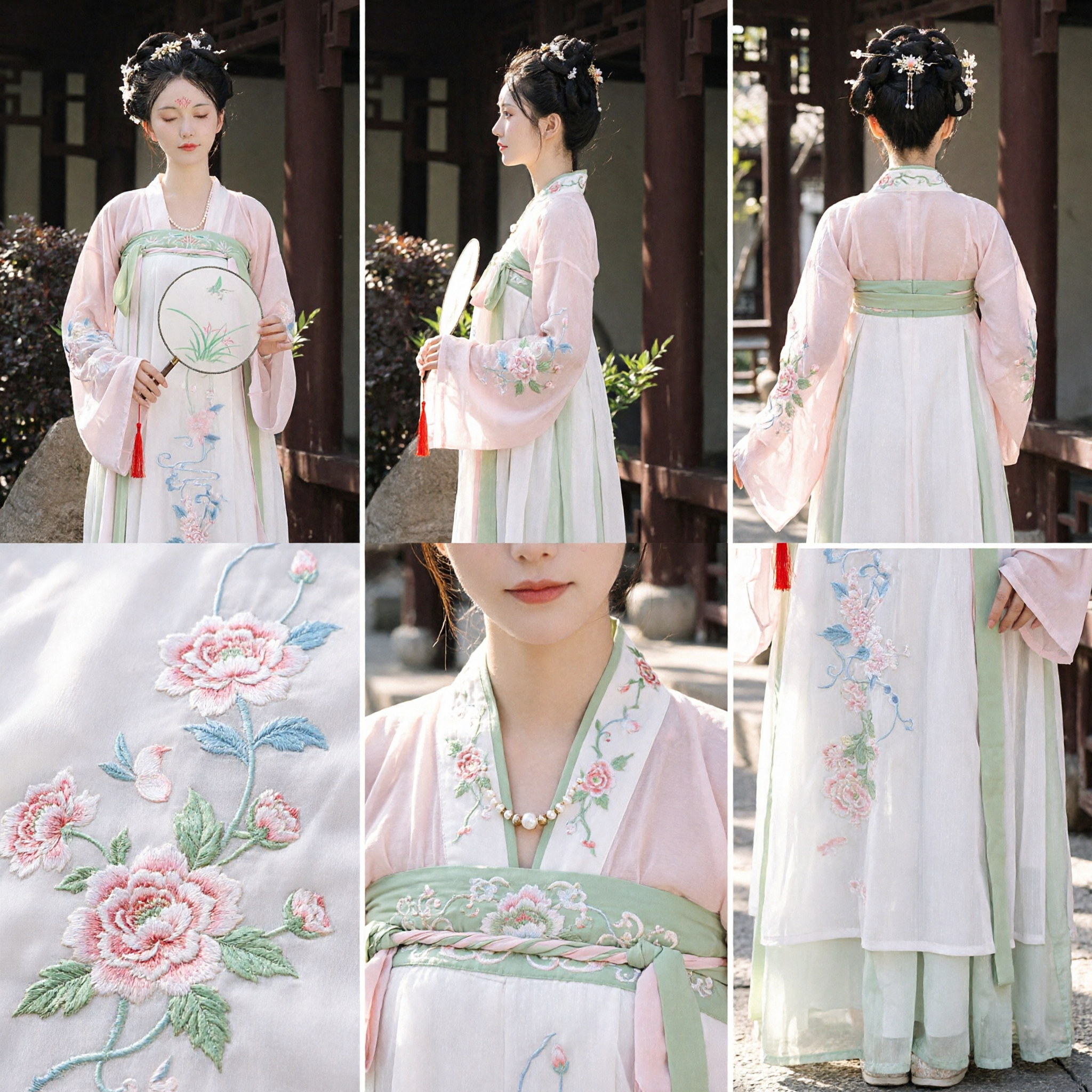 Elegant Chinese Traditional Hanfu Tang Dynasty Ruqun Dress Ancient Fairy Princess Costume for Women - Asian Costume