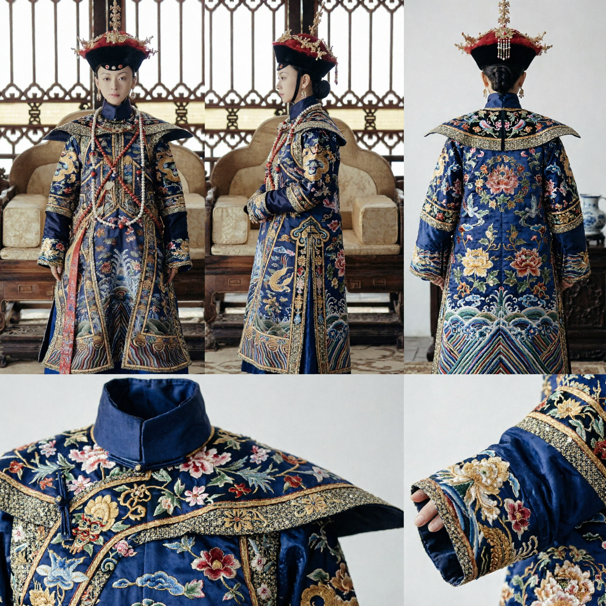 Traje Real de Emperatriz de la Dinastía Qing, Vestido Imperial Tradicional Chino para Mujer, Cosplay y Drama Histórico - Asian Costume
