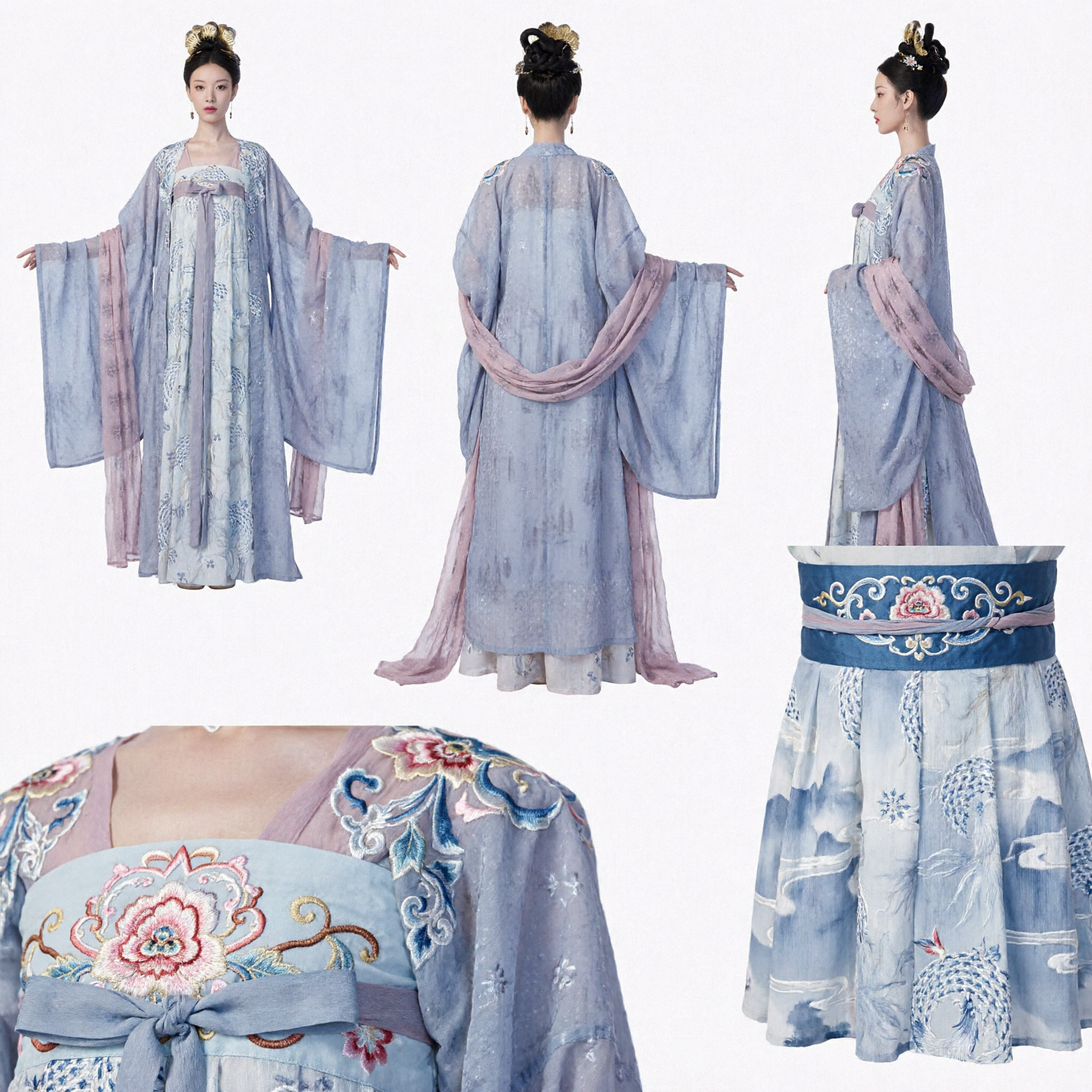 Elegant Ancient Chinese Hanfu Purple Fairy Costume Traditional Palace Princess Dress for Women Cosplay - Asian Costume