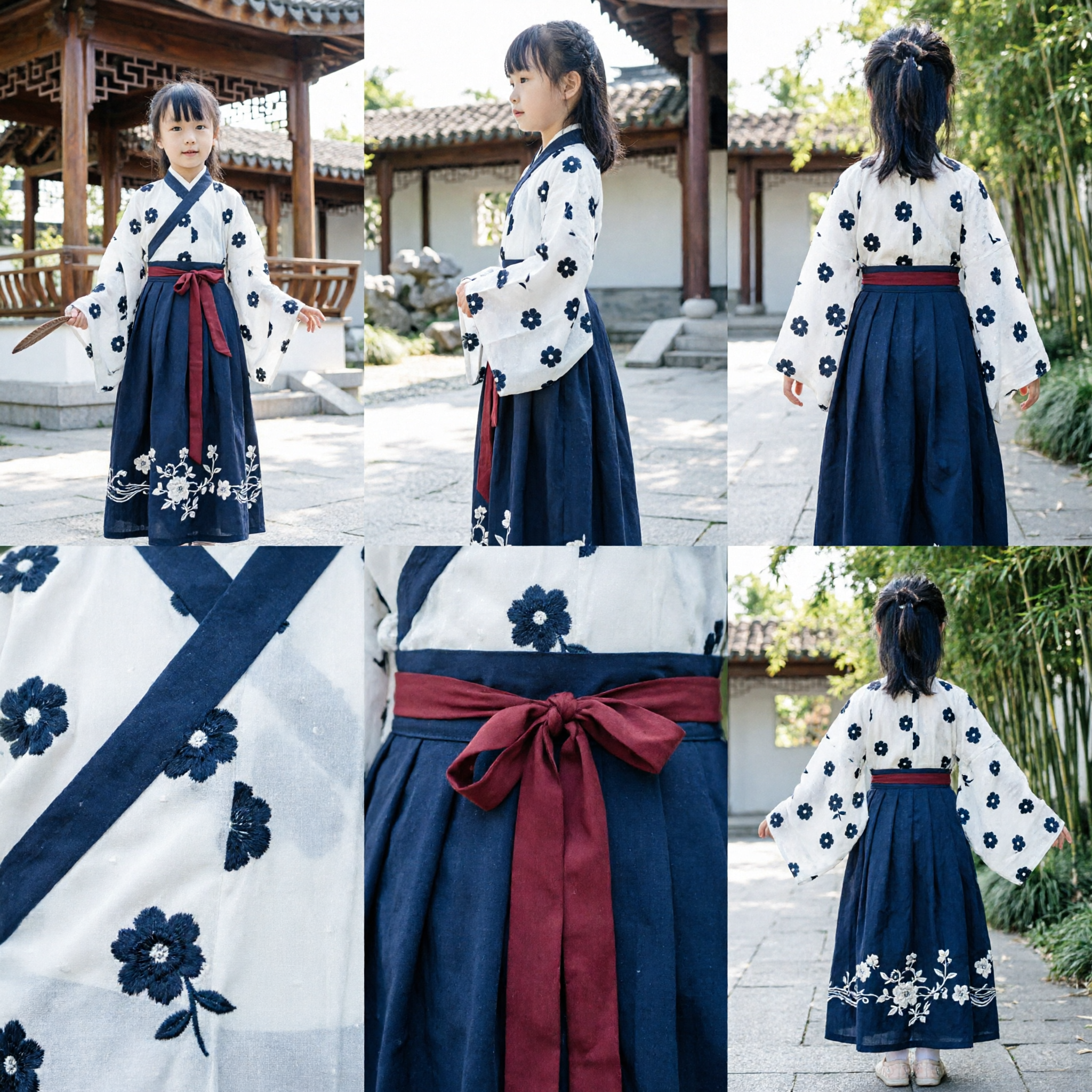 Traje Hanfu tradicional chino para niños, vestido antiguo de erudita para niñas, atuendo para actuación y cosplay - Asian Costume