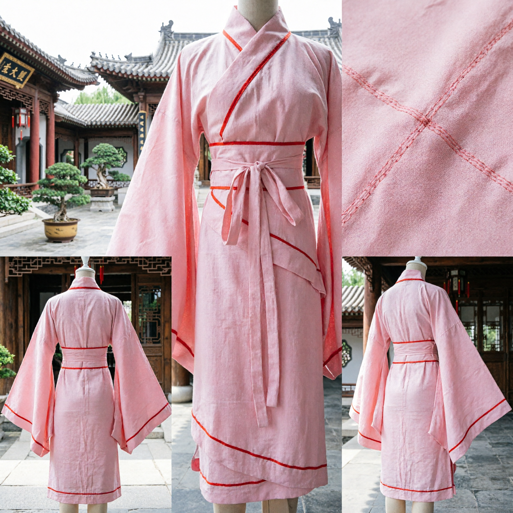 Robe Hanfu traditionnelle chinoise rose, costume ancien pour femmes, cosplay et événements culturels - Asian Costume