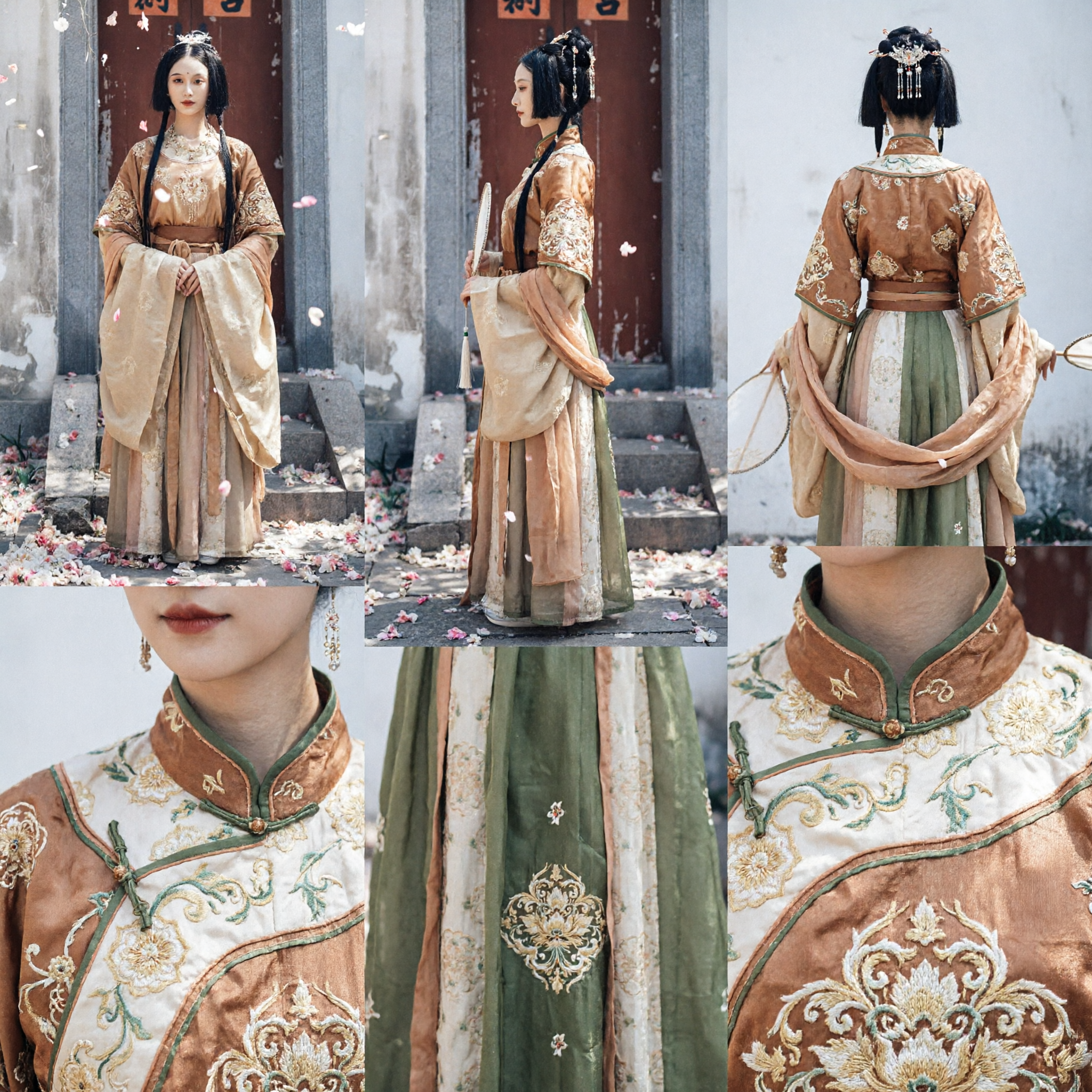 زي الهانفو الصيني القديم التقليدي للنساء فستان سيدة القصر الأنيق ملابس التصوير التاريخي التنكرية - Asian Costume